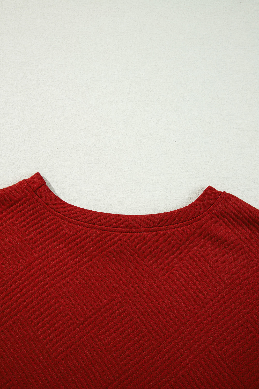 Red Dahlia Ultra Loose Textured 2pcs Slouchy Outfit