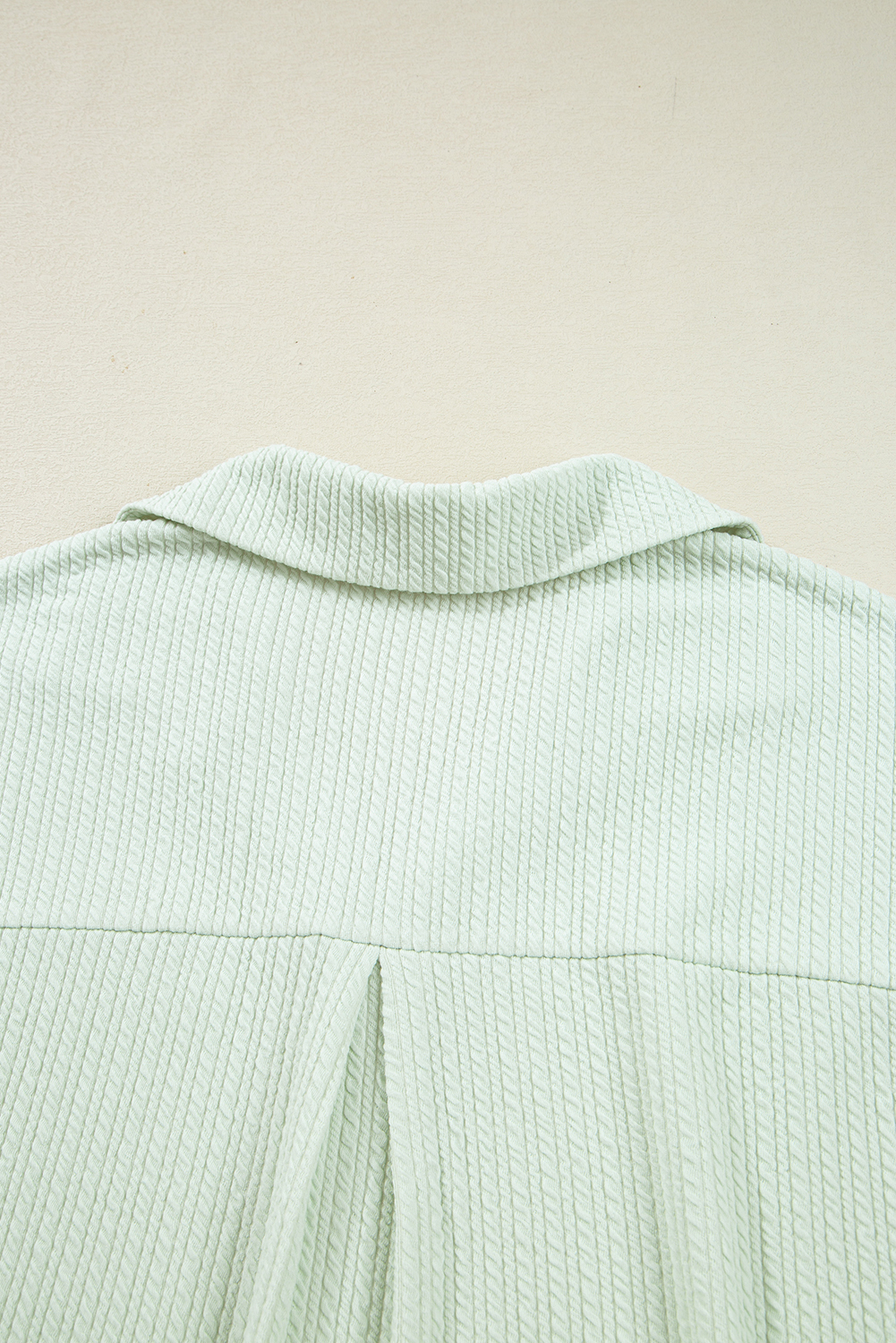 Clearly Aqua Textured Patched Chest Pocket Shirt and Pants Set