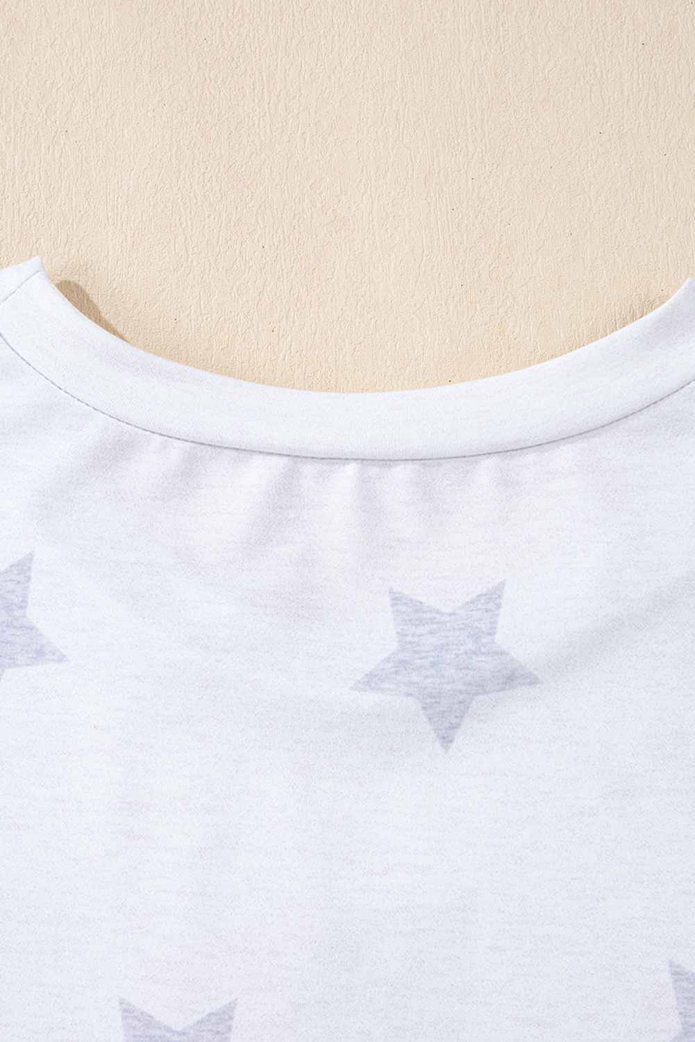Khaki Patriotic Flag Bow Graphic Starry Round Neck T Shirt