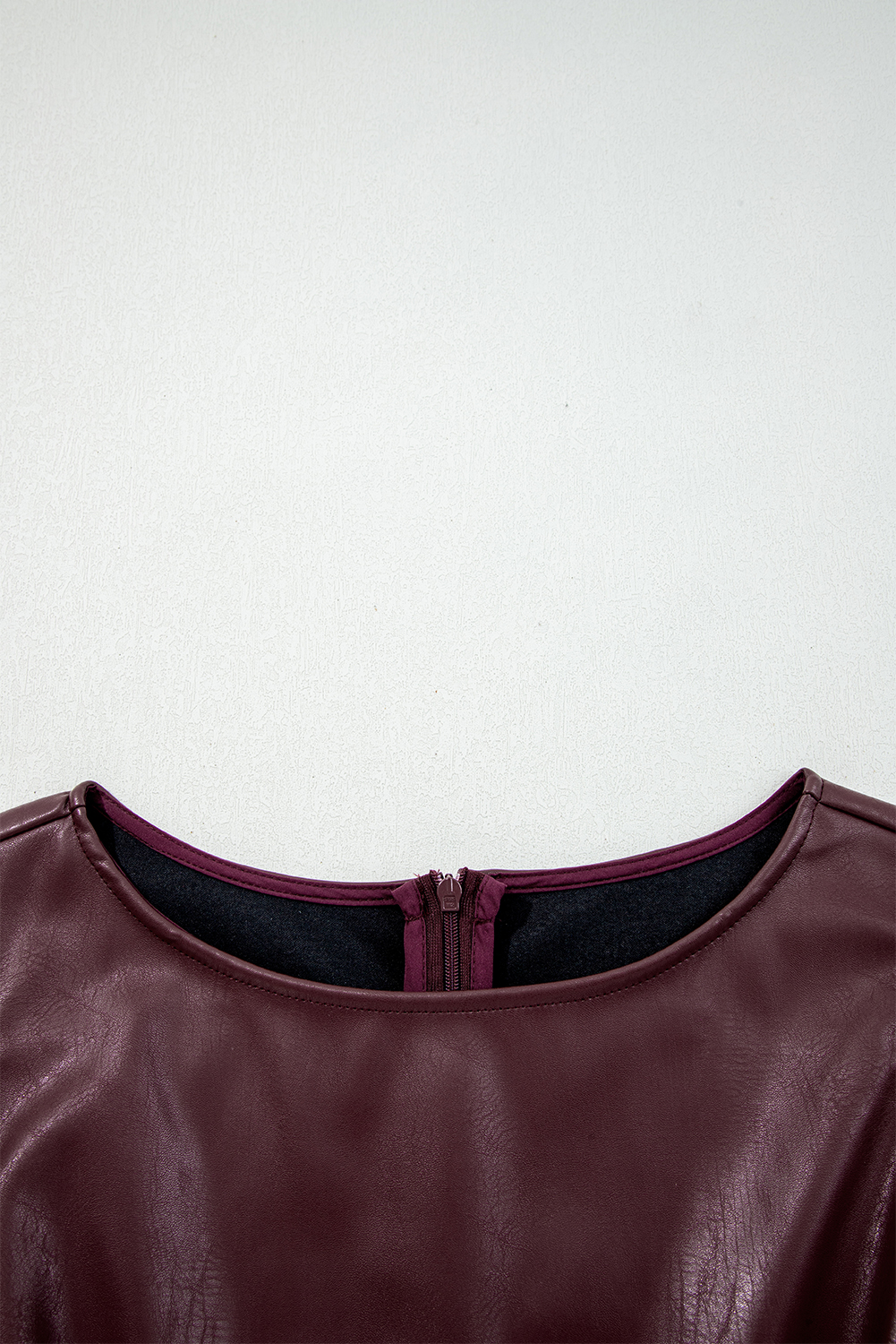 Wild Ginger  Vegan Leather Sleeveless Mini Dress