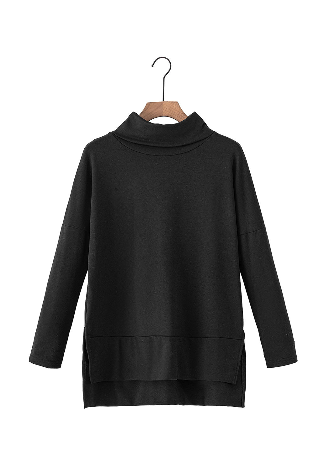 Jungle Green Cowl Neck Shift Tunic Top