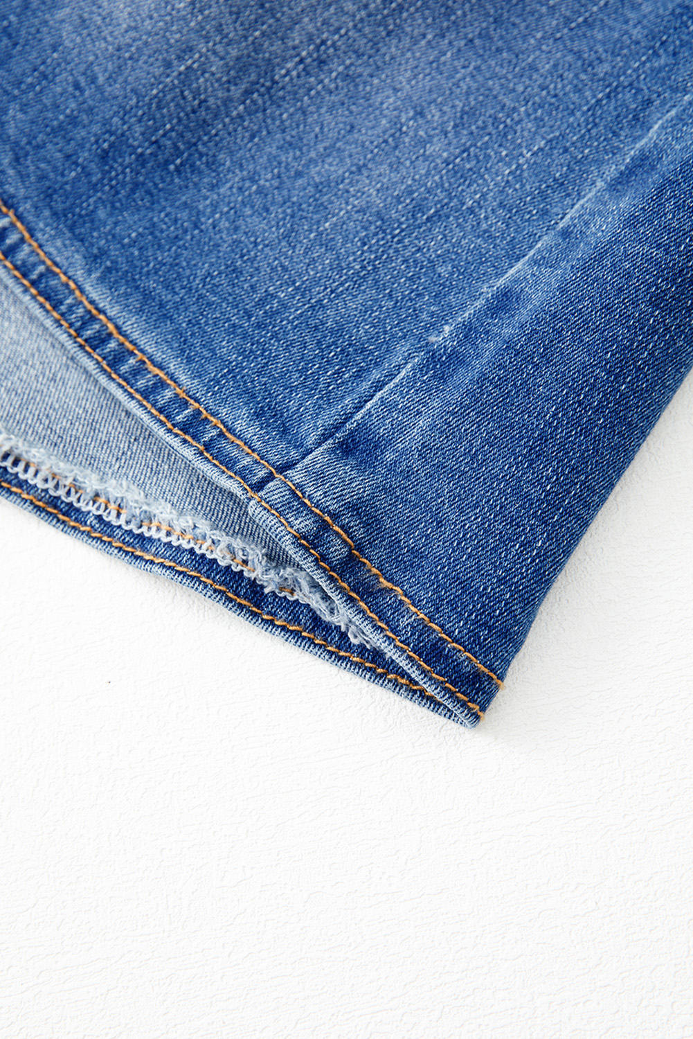 Ashleigh Blue Wrapped Crossed Waist Denim Mini Skirt