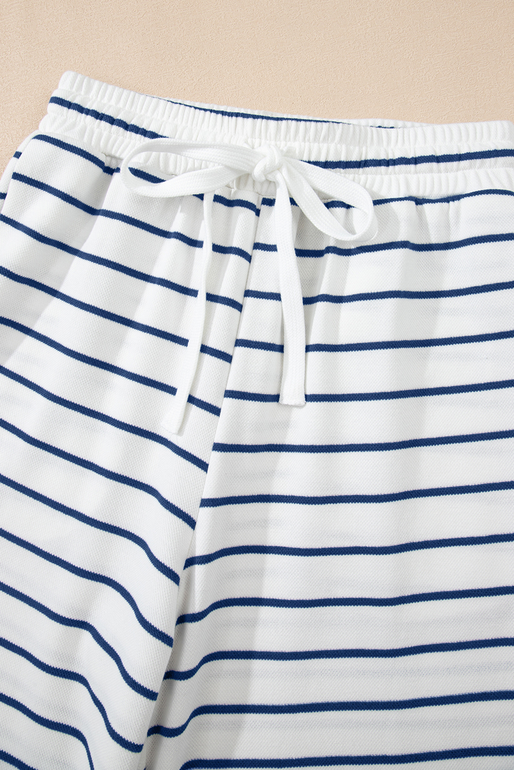 Sail Blue Casual Wide Leg 2pcs Pants Set