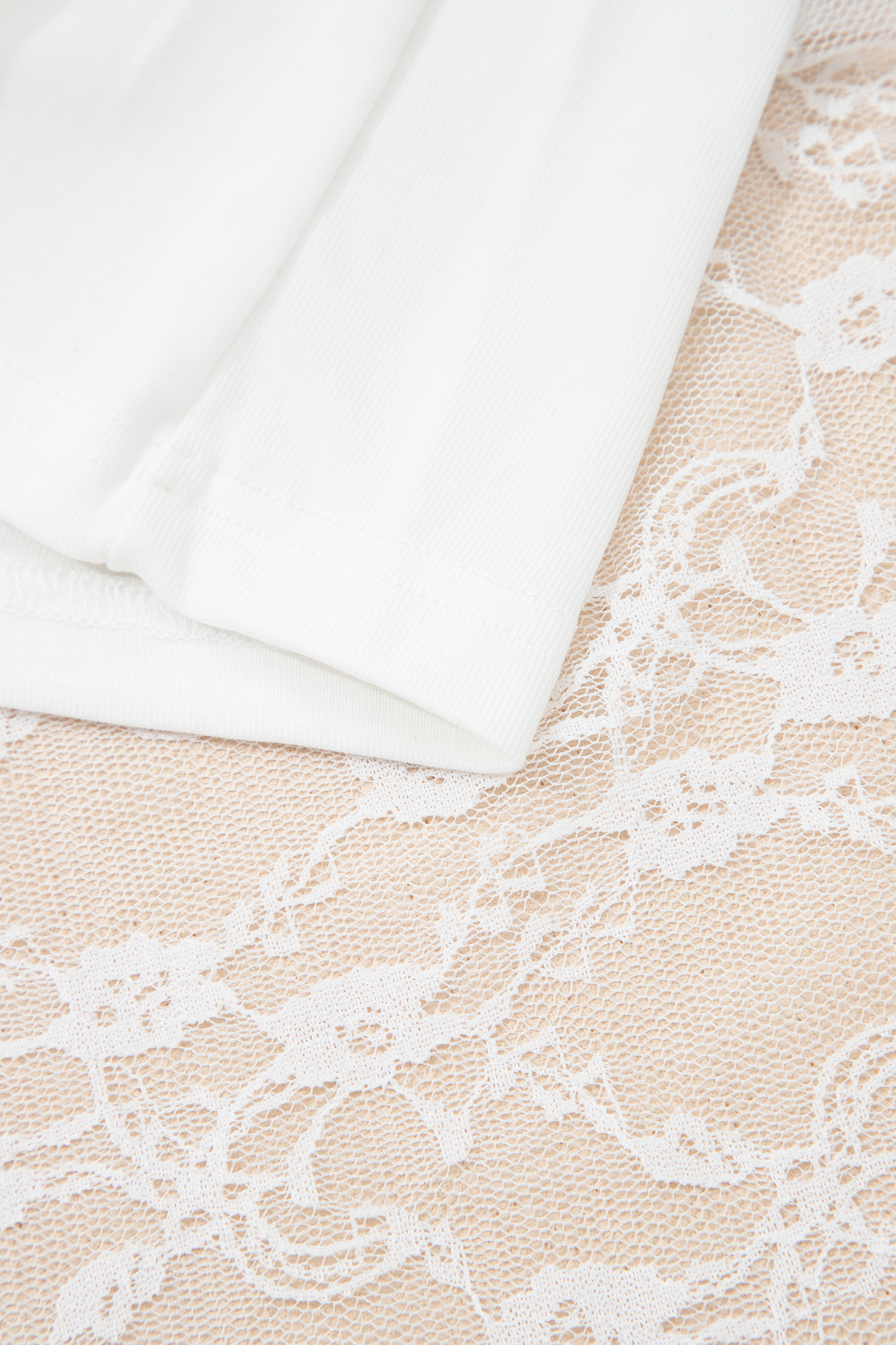 White Sheer Lace Frilly Ruffles High Low Long Skirt