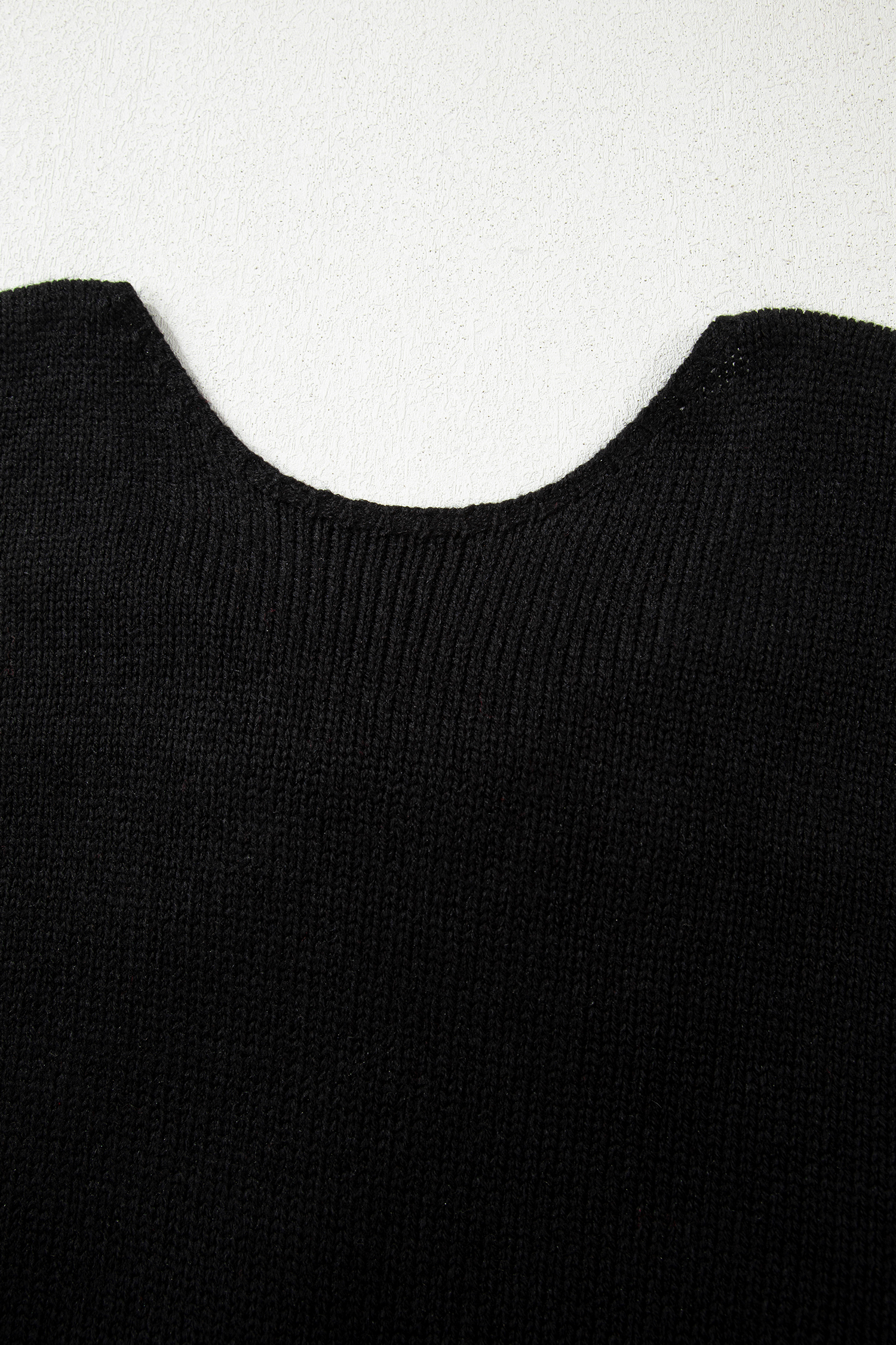 Bonbon Festive Bow Backless Bubble Sleeve Sweater