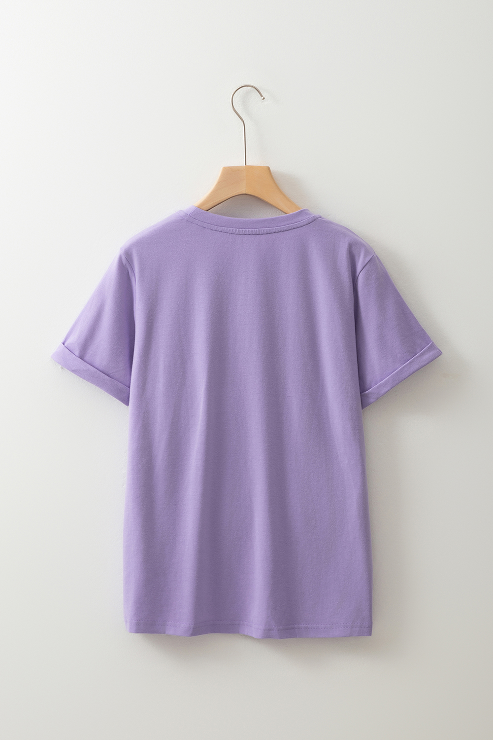 Wisteria Glitter Trim Chenille Ghost Patched Halloween Graphic Tee