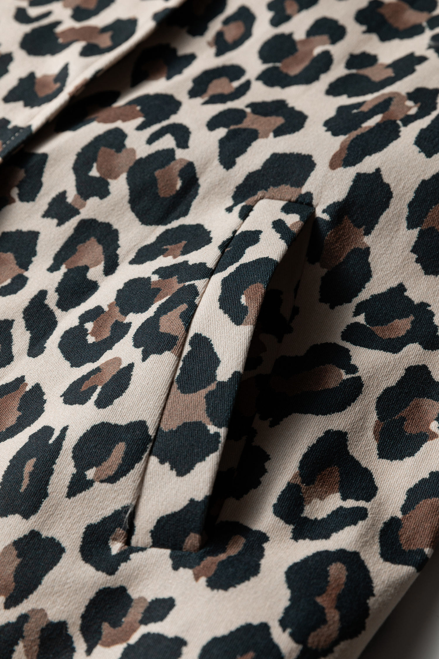 Brown Leopard Open Front Jacket Vest