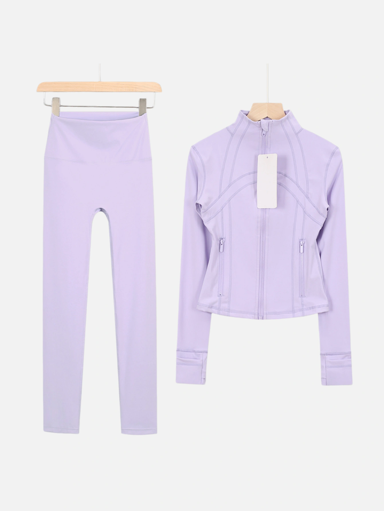 lululemon Cropped Zip-Up Jacket & High-Waist Slim Pants 2-Piece Set - Lulualo
