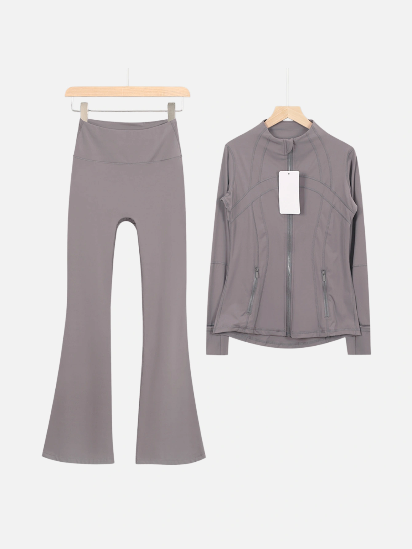 lululemon Zip-Up Jacket & Flared Pants 2-Piece Set - Lulualo