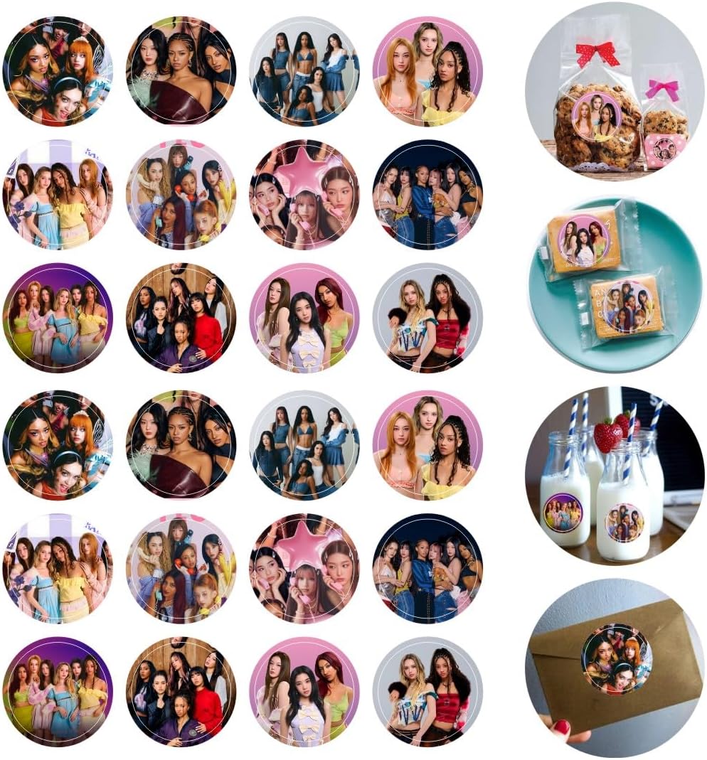 Katseye Kids Birthday Stickers 120 Pieces 10 Sheets - KATSEYE MERCH​