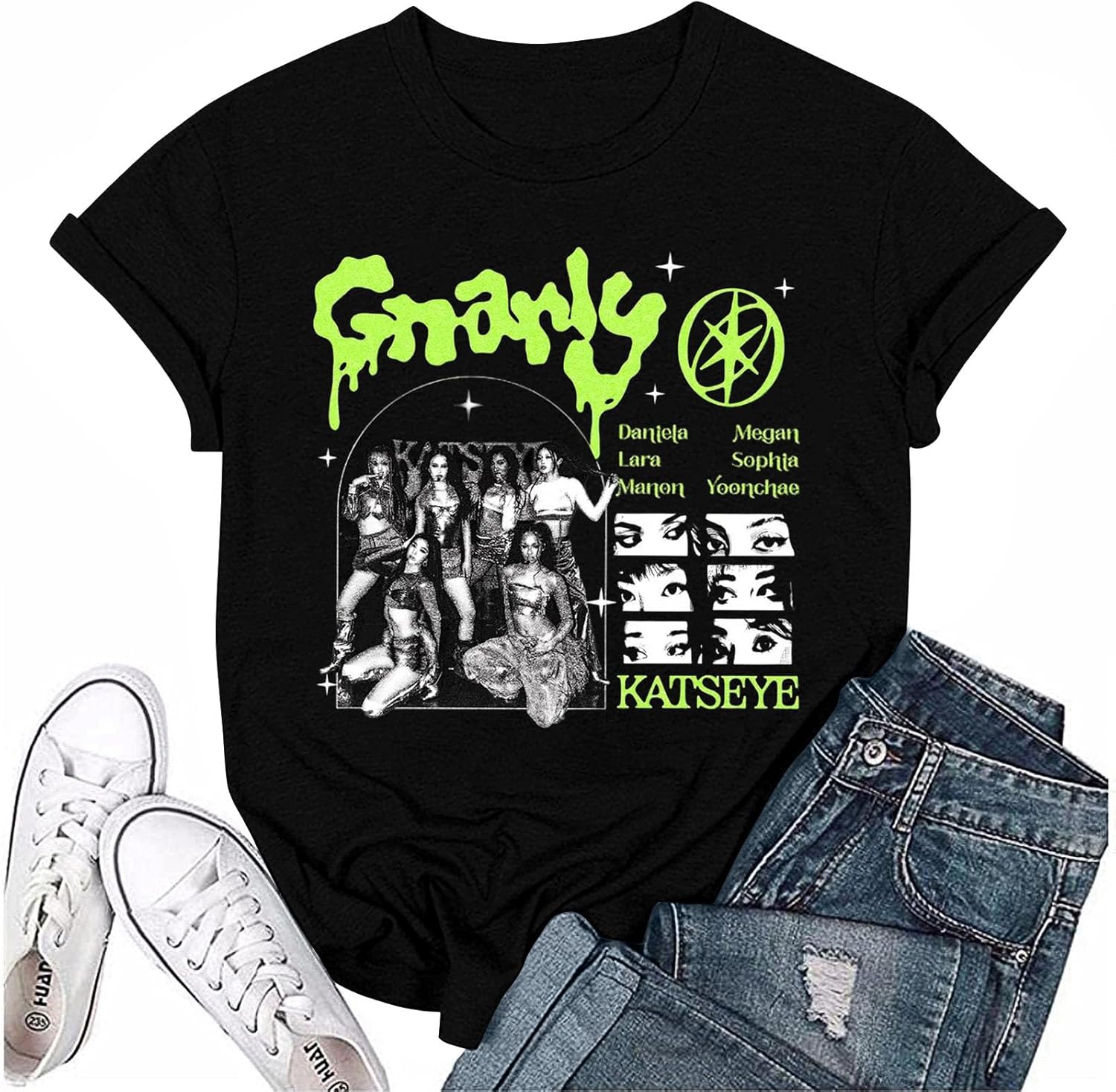 Women Shirts Beautiful Chaos - KATSEYE MERCH​