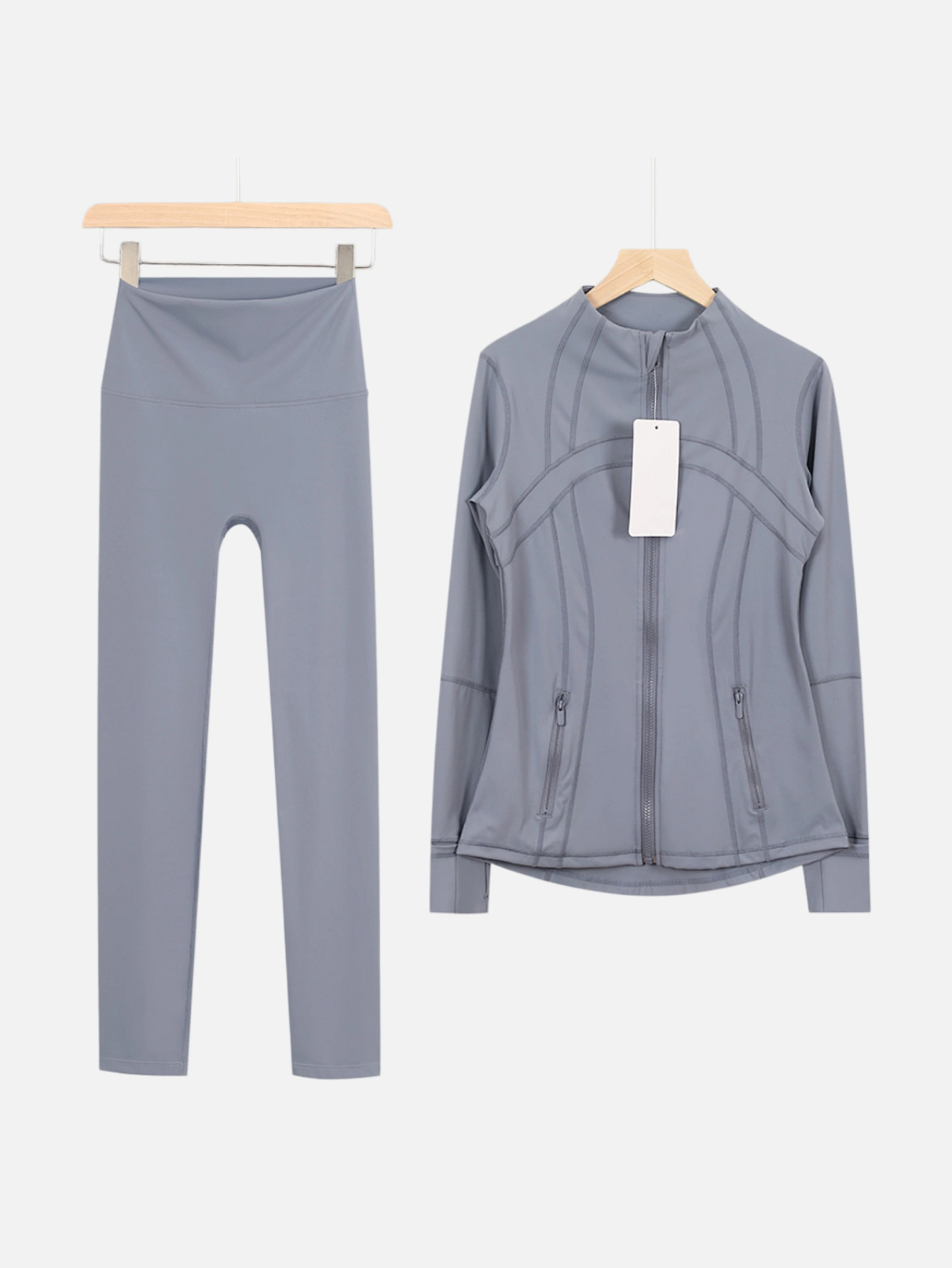 lululemon Zip-Up Jacket & High-Waist Slim Pants 2-Piece Set - Lulualo
