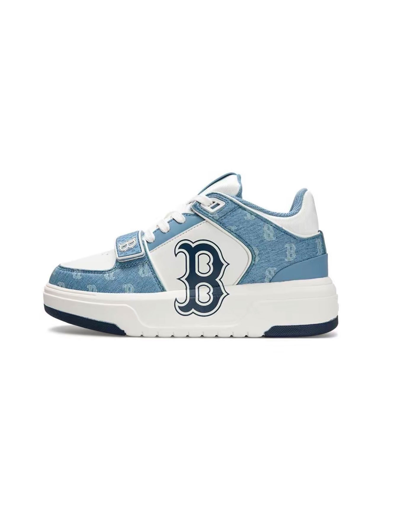 Chunky Liner Mid Sneakers New York Yankees Monogram Casual Shoes Unisex Thick-Sole Platform Trainers Multi-Colors Available Retro Streetwear Style for Men Women - Lulualo
