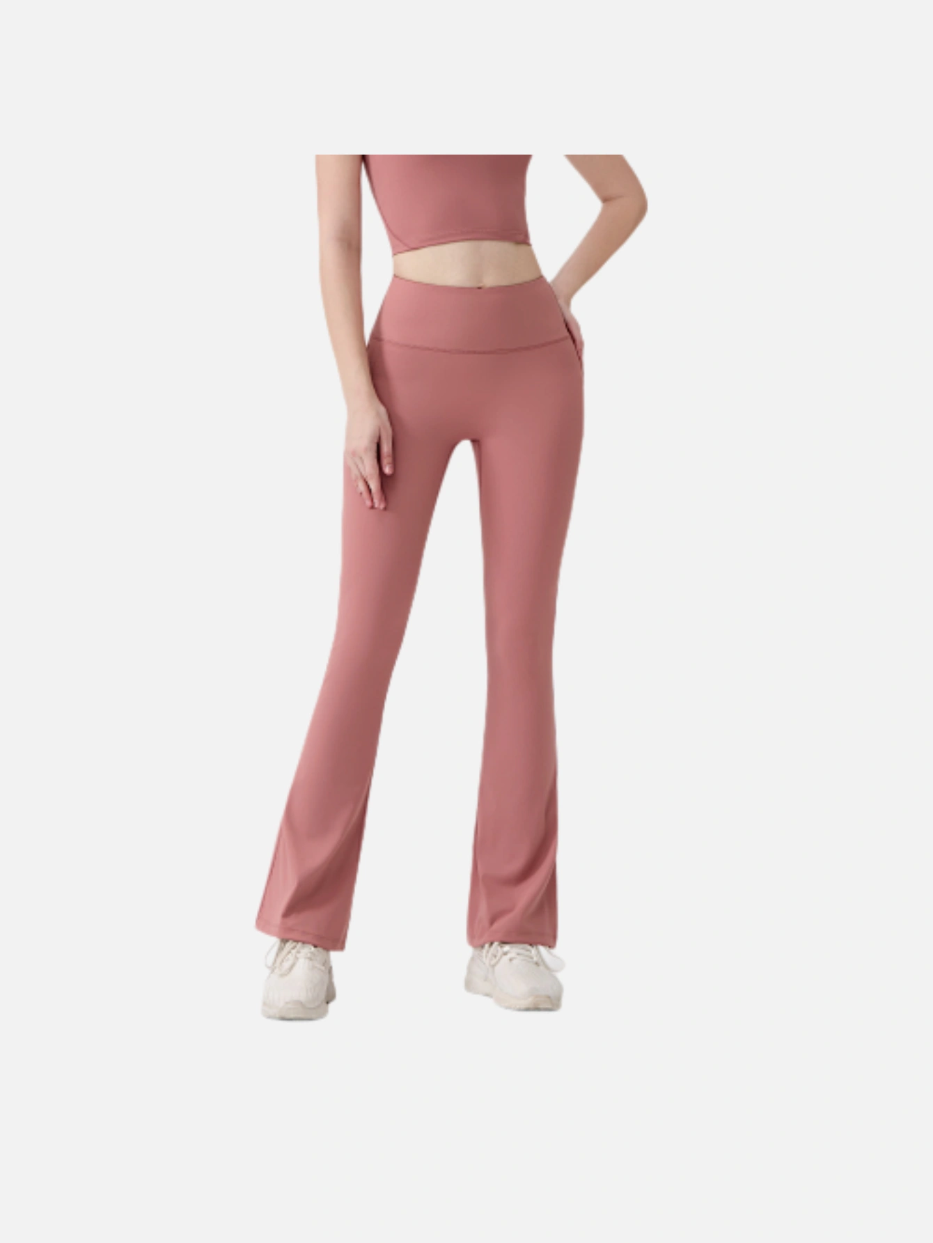 Women's High-Waist Split Flare Yoga Pants - Lulualo