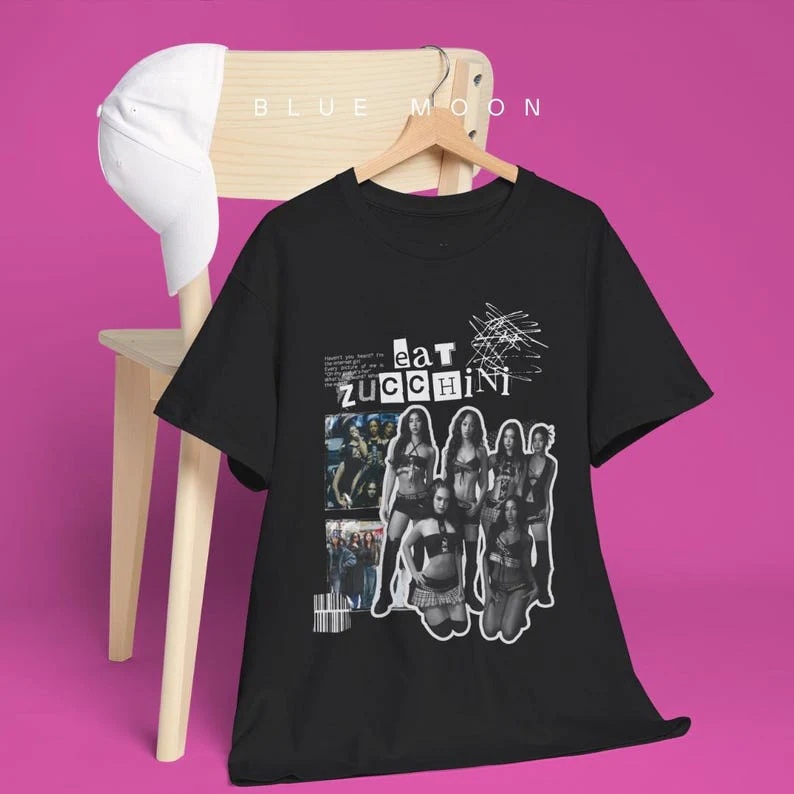 KATSEYE Eat Zucchini T-Shirt, Clothing, Graphic Tee, Cyberpunk Fashion, Unisex Shirt - KATSEYE MERCH​