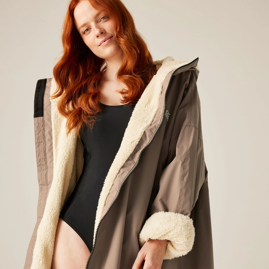 Adult Waterproof Changing Robe | Mocha
