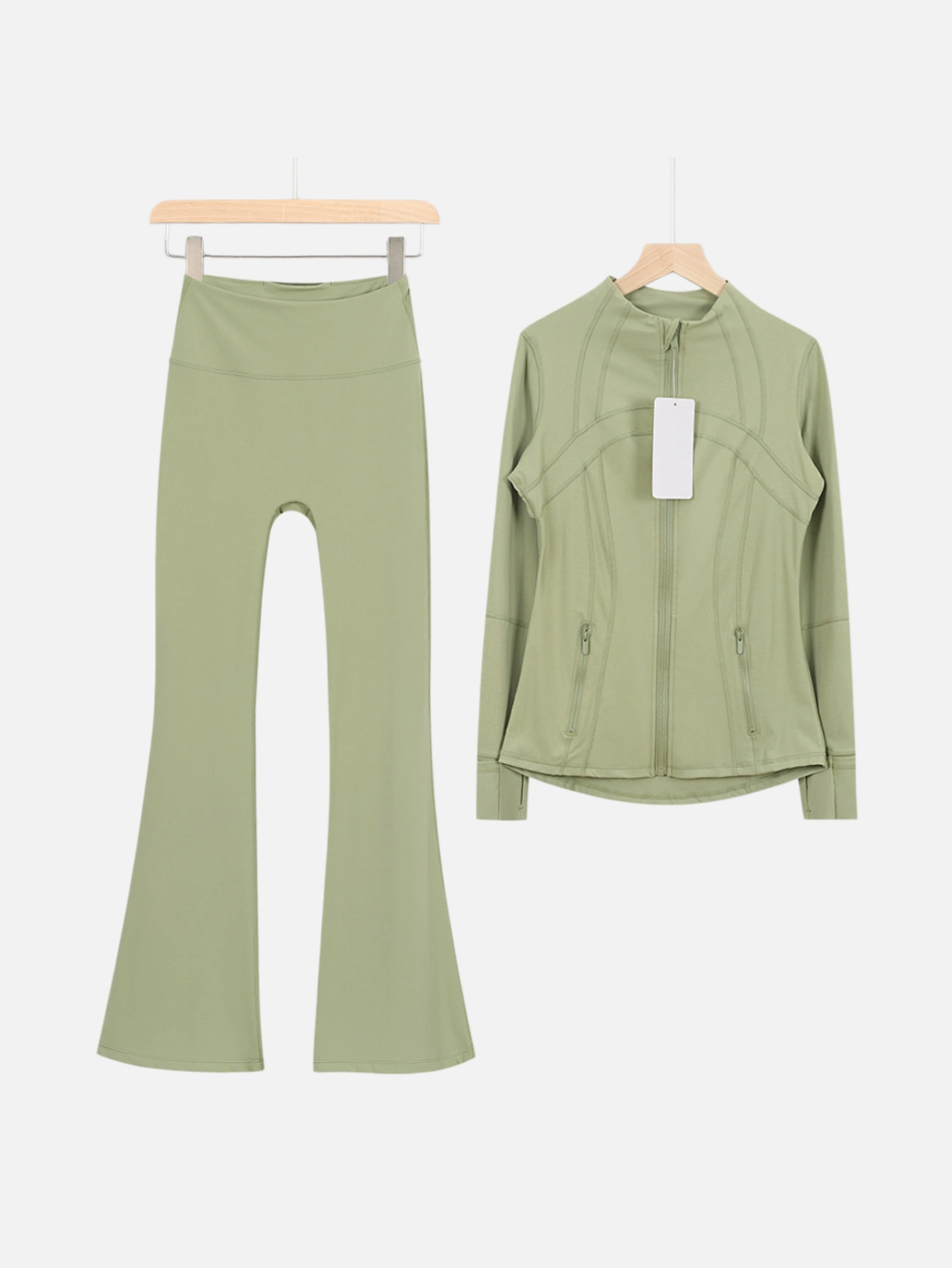 lululemon Zip-Up Jacket & Flared Pants 2-Piece Set - Lulualo