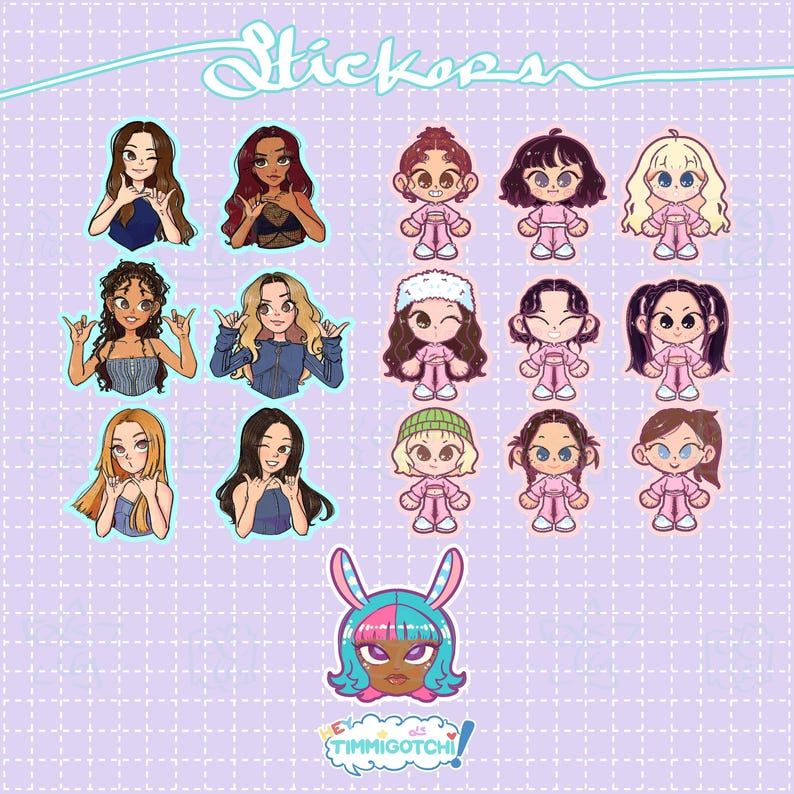 KATSEYE & TWICE Photo Sticker Pack - KATSEYE MERCH​