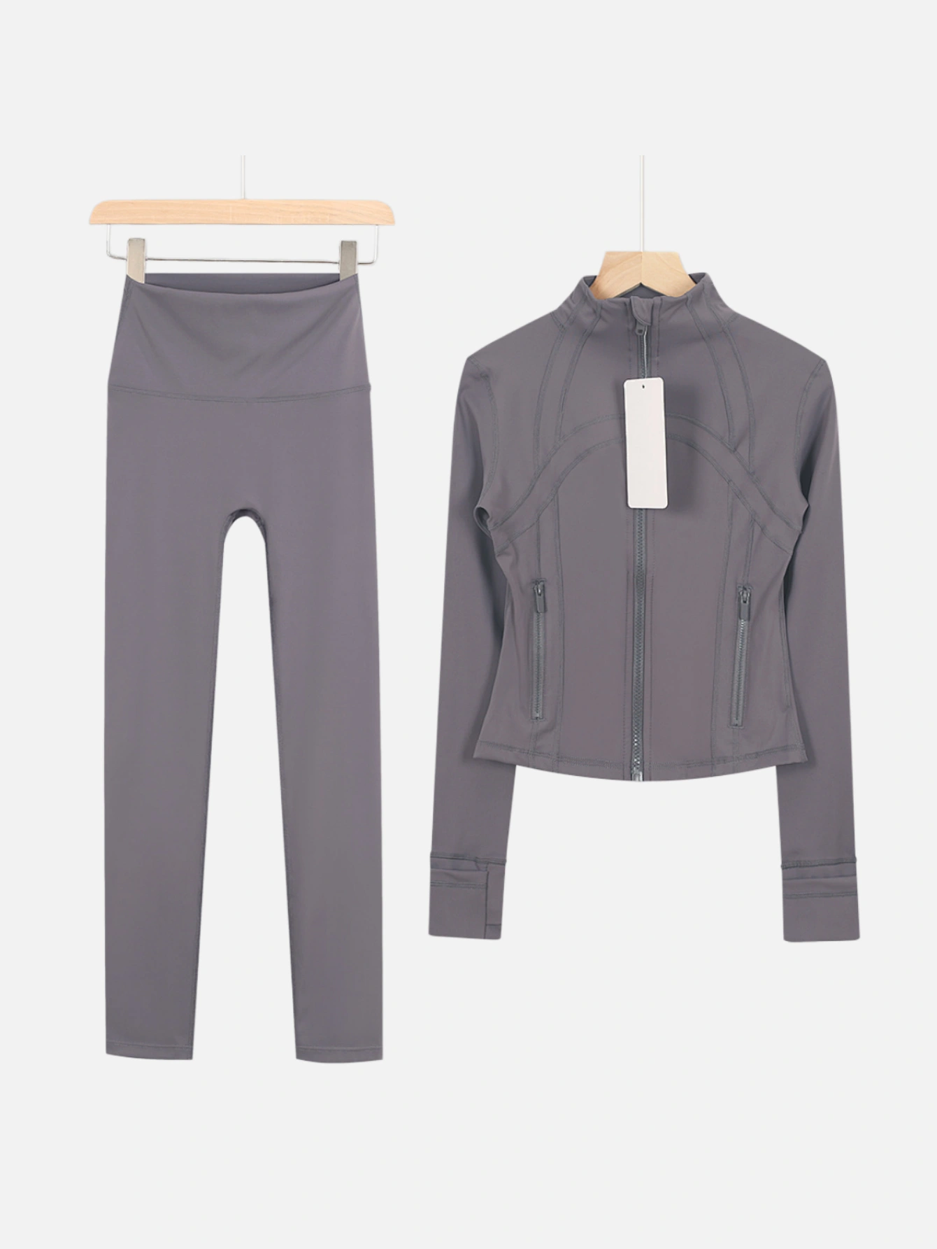 lululemon Cropped Zip-Up Jacket & High-Waist Slim Pants 2-Piece Set - Lulualo