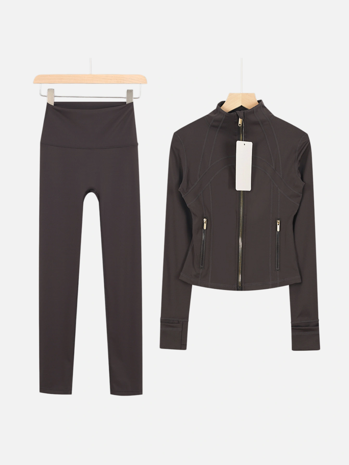 lululemon Cropped Zip-Up Jacket & High-Waist Slim Pants 2-Piece Set - Lulualo