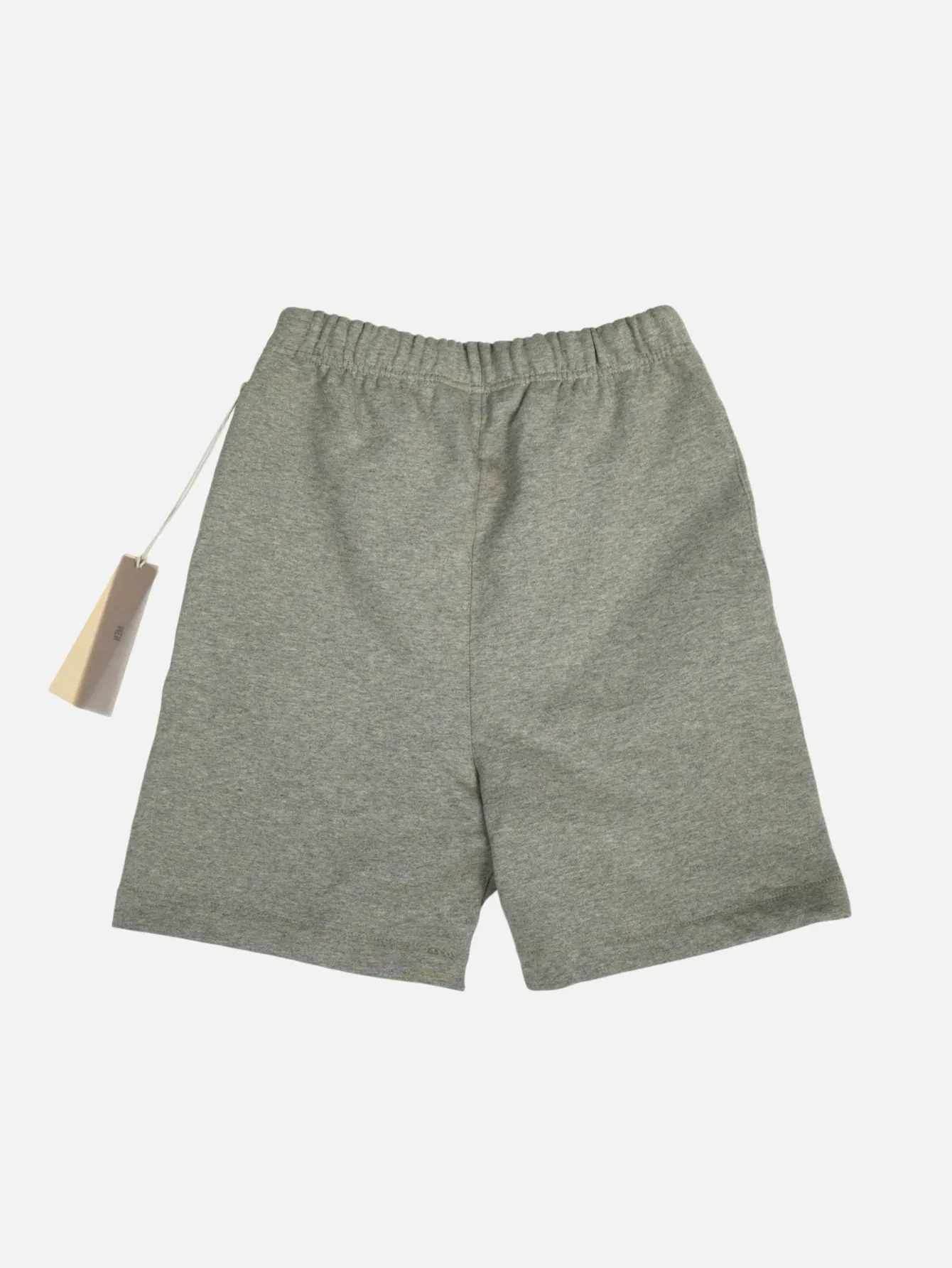 Essentials Dark Oatmeal Double-Row Flocked Shorts | US Warehouse - Lulualo