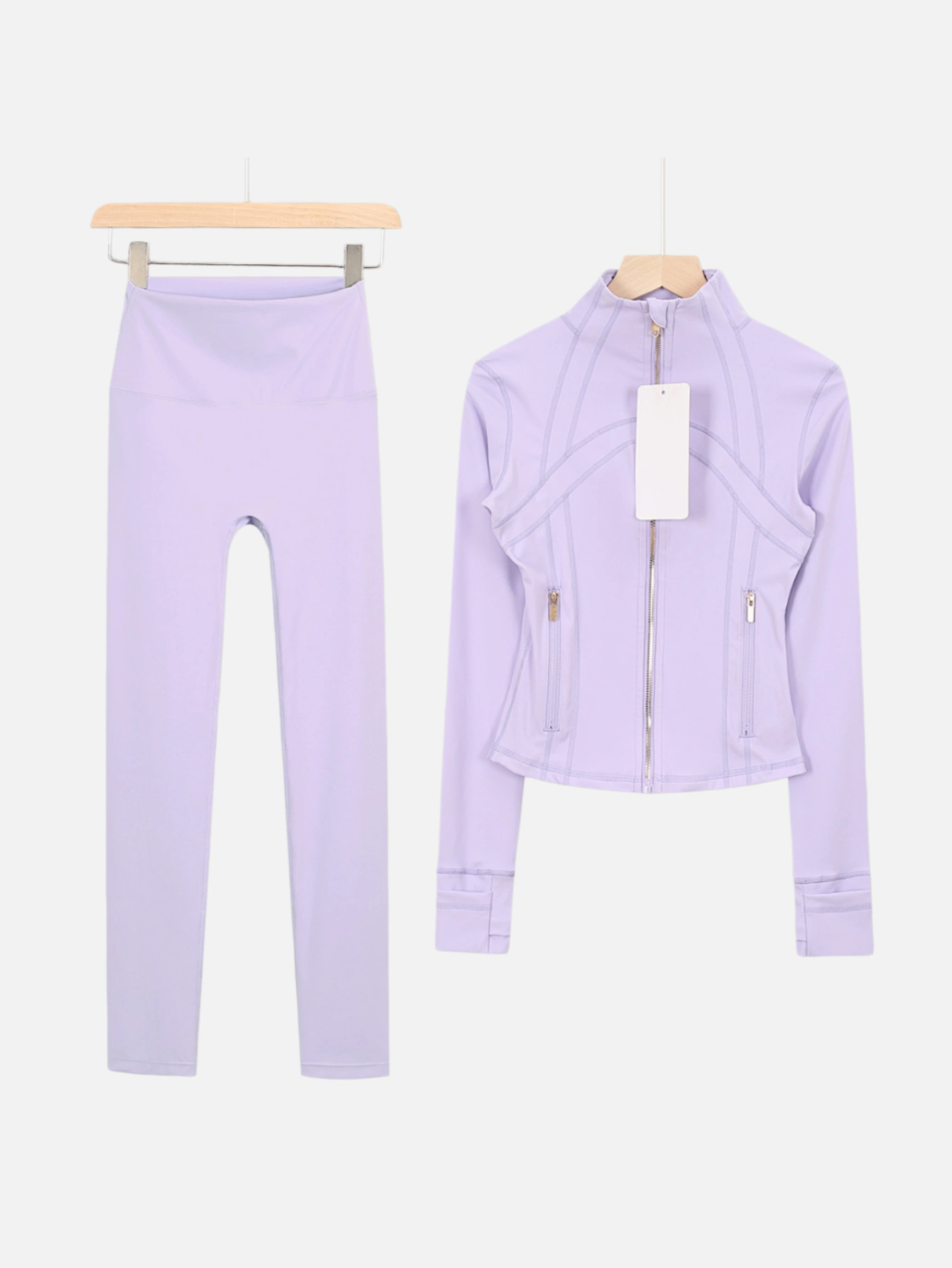 lululemon Cropped Zip-Up Jacket & High-Waist Slim Pants 2-Piece Set - Lulualo