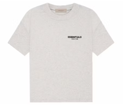 Essentials Dark Oatmeal Flocked T-Shirt | US Warehouse - Lulualo