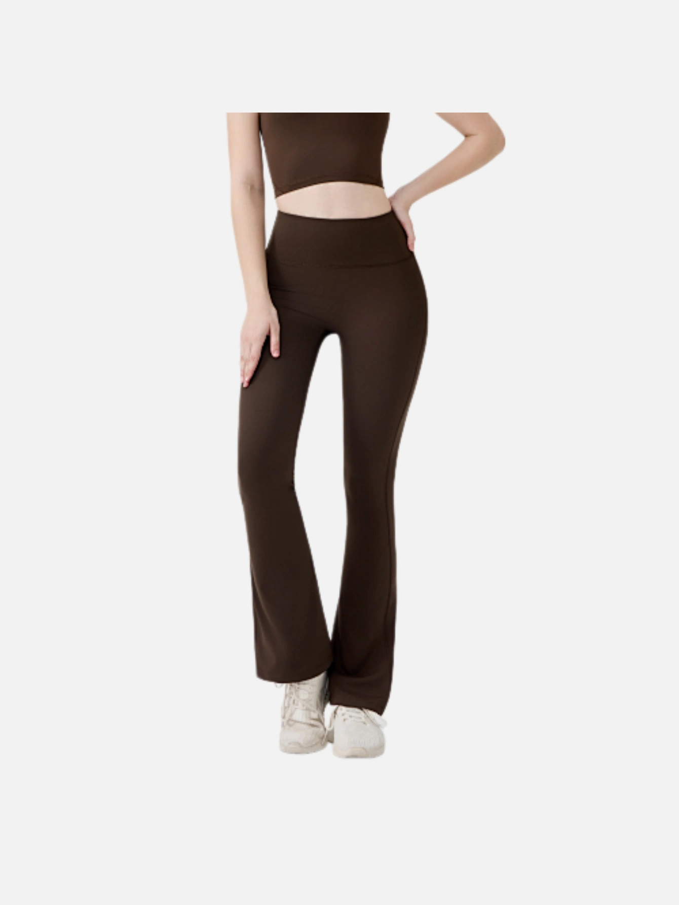 Women's High-Waist Split Flare Yoga Pants - Lulualo