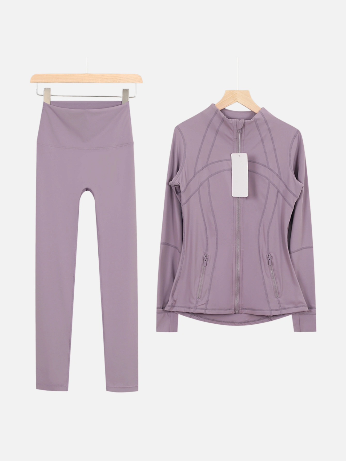 lululemon Zip-Up Jacket & High-Waist Slim Pants 2-Piece Set - Lulualo