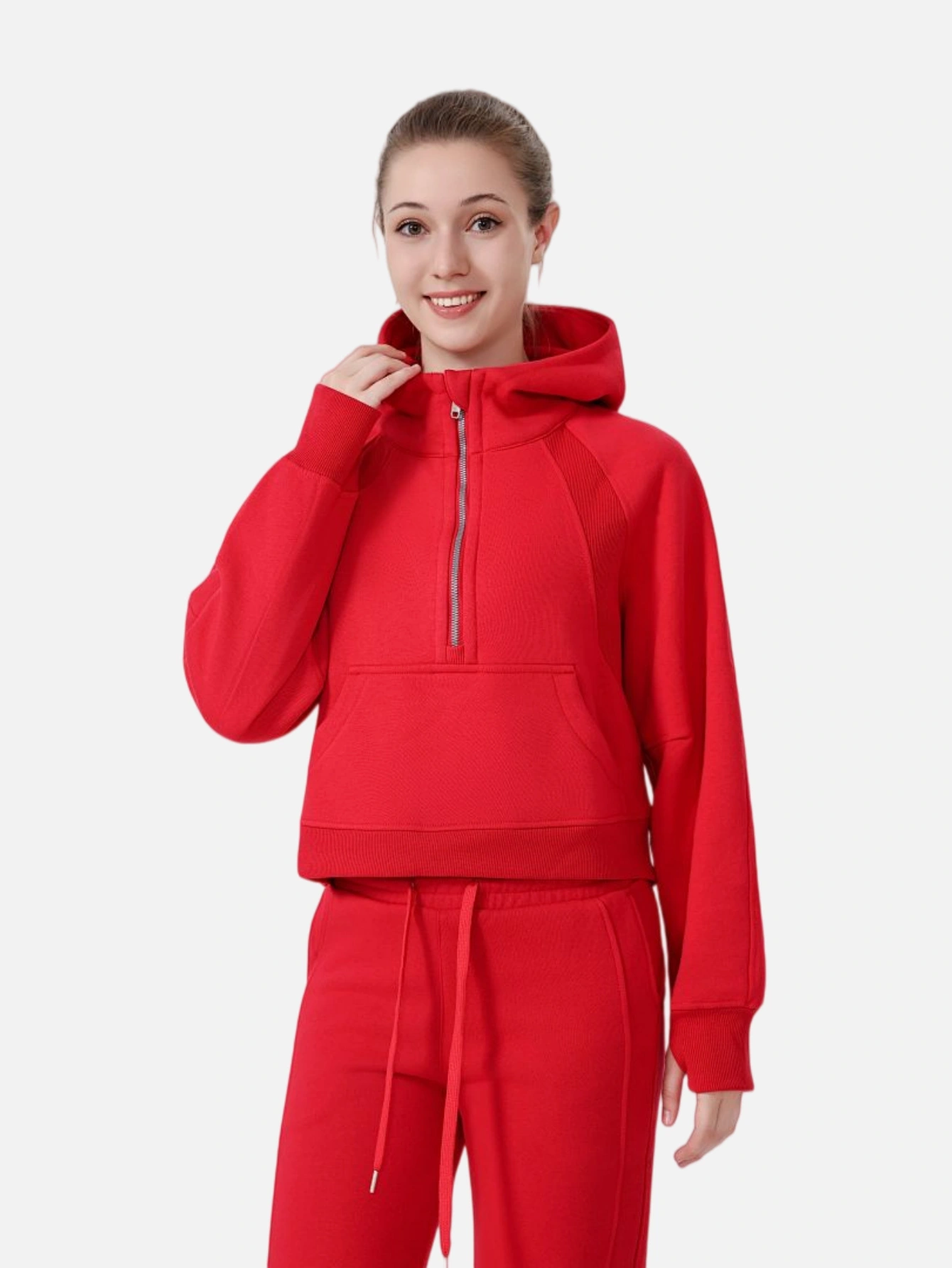 lululemon Cropped Half-Zip Hoodie - Lulualo