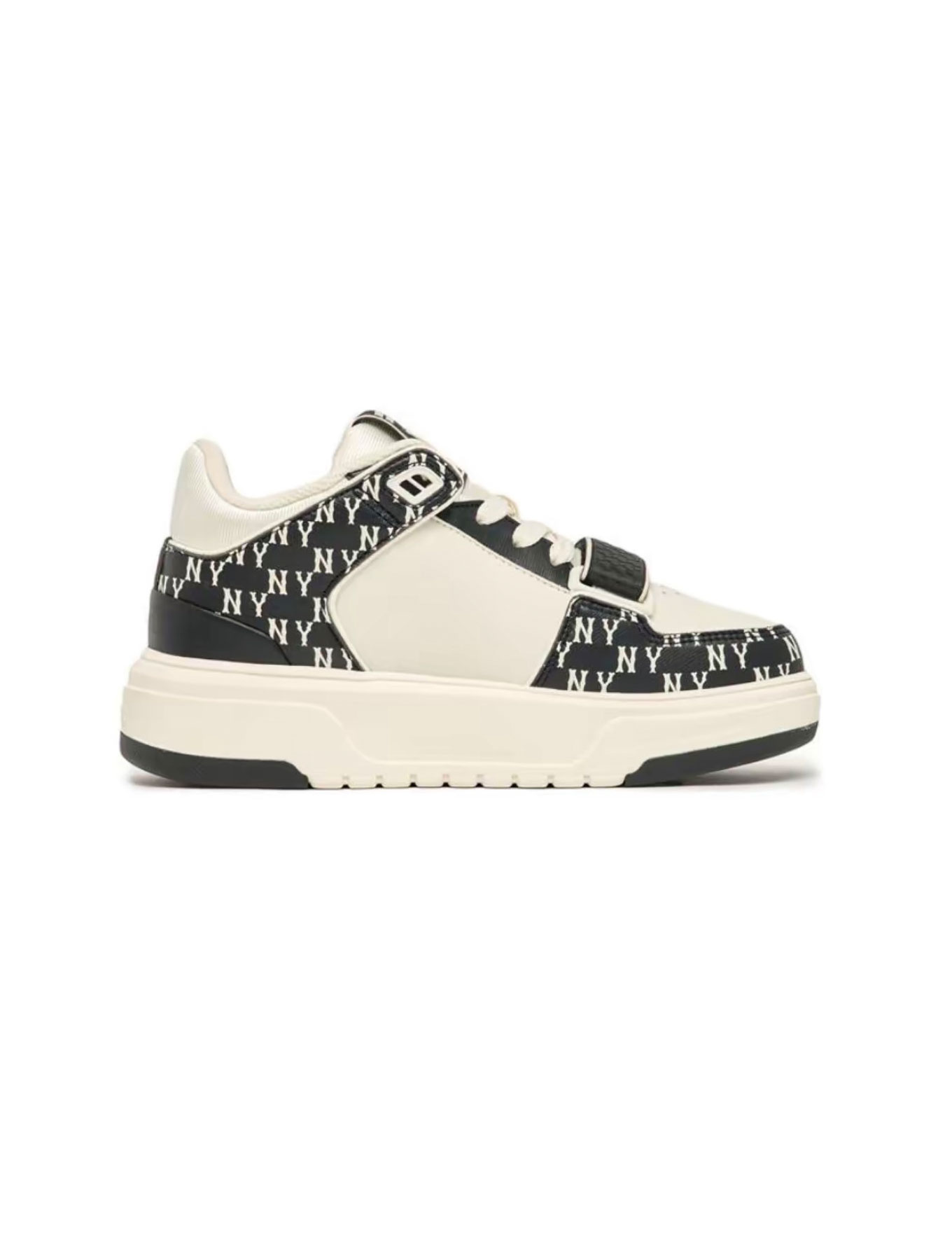 Chunky Liner Mid Sneakers New York Yankees Monogram Casual Shoes Unisex Thick-Sole Platform Trainers Multi-Colors Available Retro Streetwear Style for Men Women - Lulualo