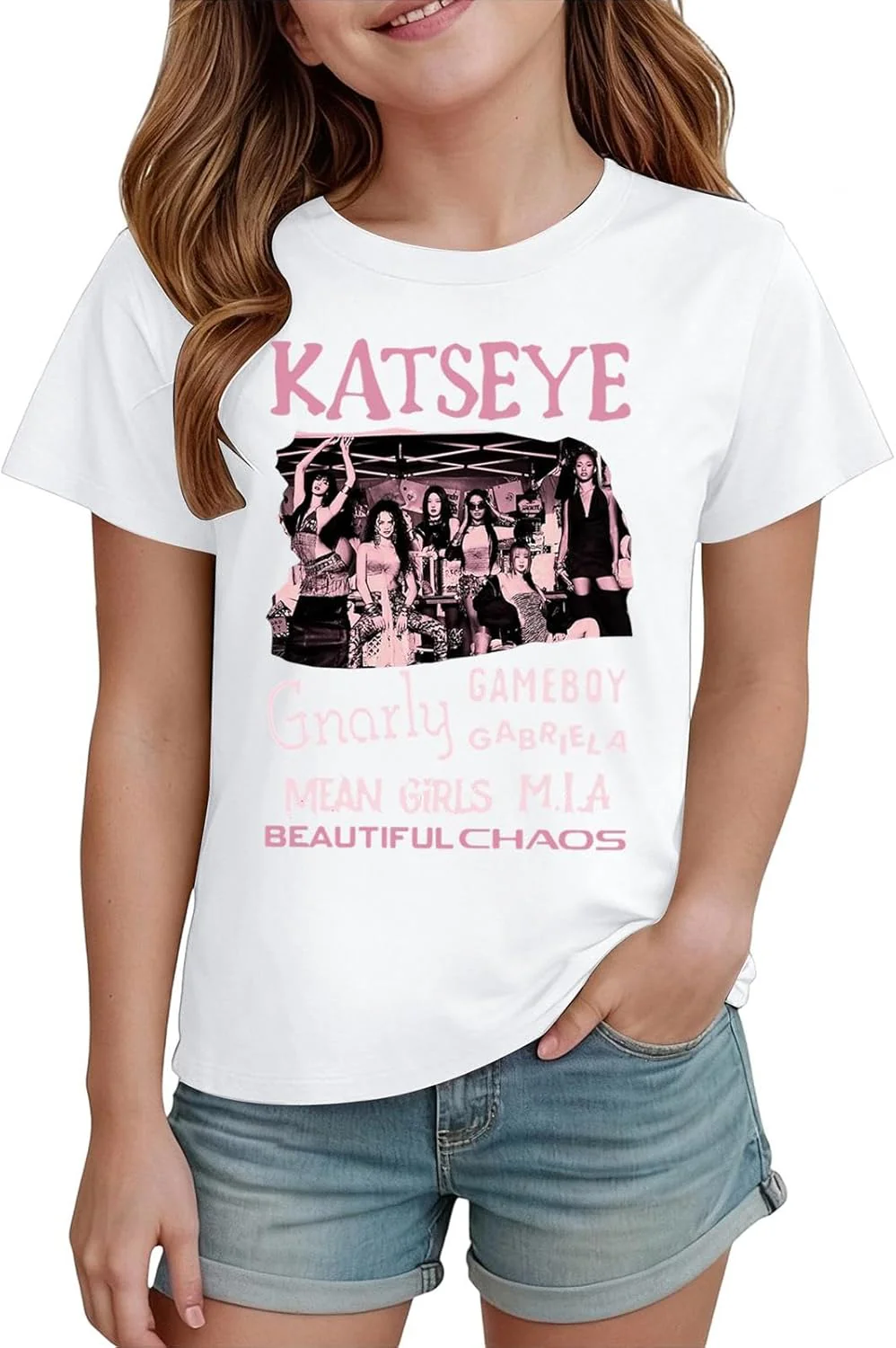 Girls Shirt Album Short Sleeve Tee - KATSEYE MERCH​