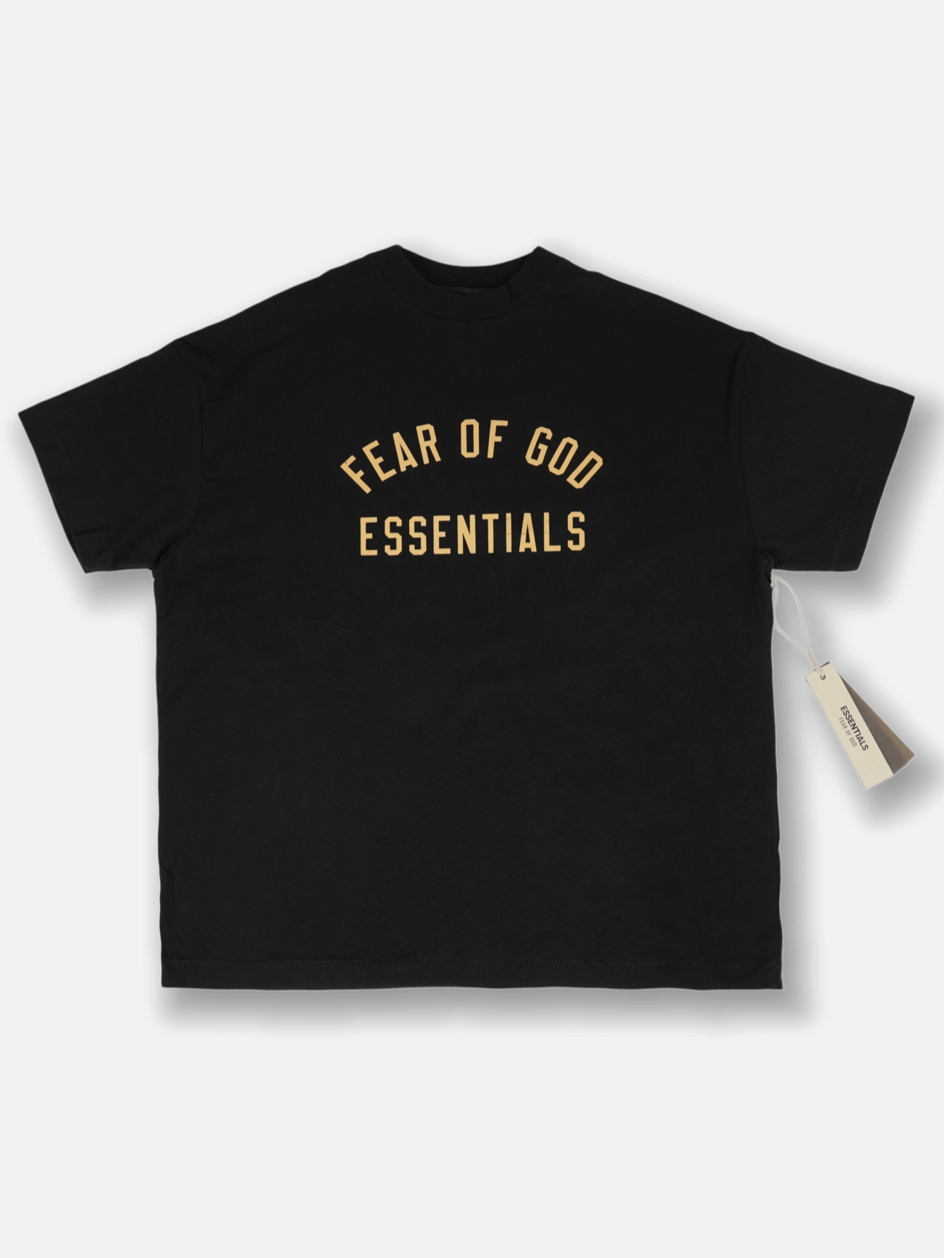 FEAR OF GOD Letter Print Short Sleeve T-Shirt Men Women Oversized Crew Neck Basic Cotton Tee Streetwear Casual Loose Top - Lulualo