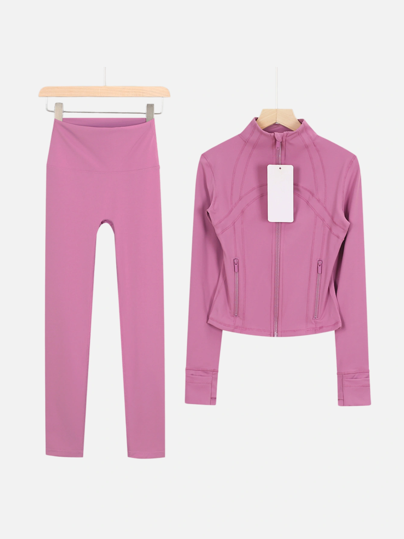 lululemon Cropped Zip-Up Jacket & High-Waist Slim Pants 2-Piece Set - Lulualo