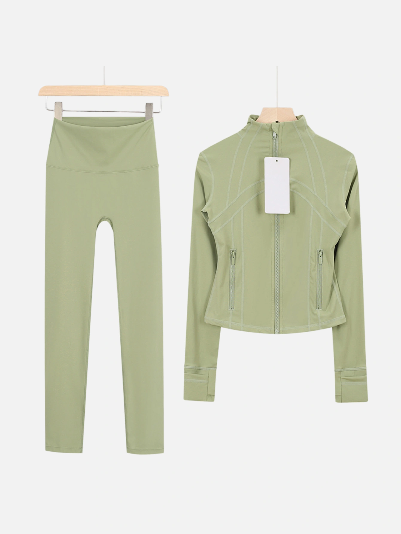 lululemon Cropped Zip-Up Jacket & High-Waist Slim Pants 2-Piece Set - Lulualo