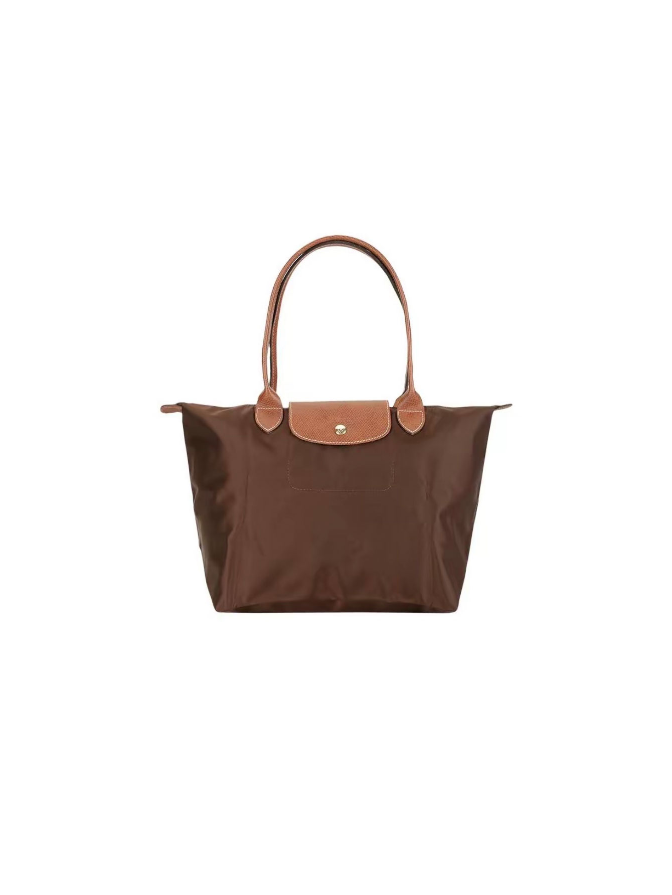 [Fast Ship From US Warehouse]Classic Leather Trim Nylon Tote Handbag - Lulualo