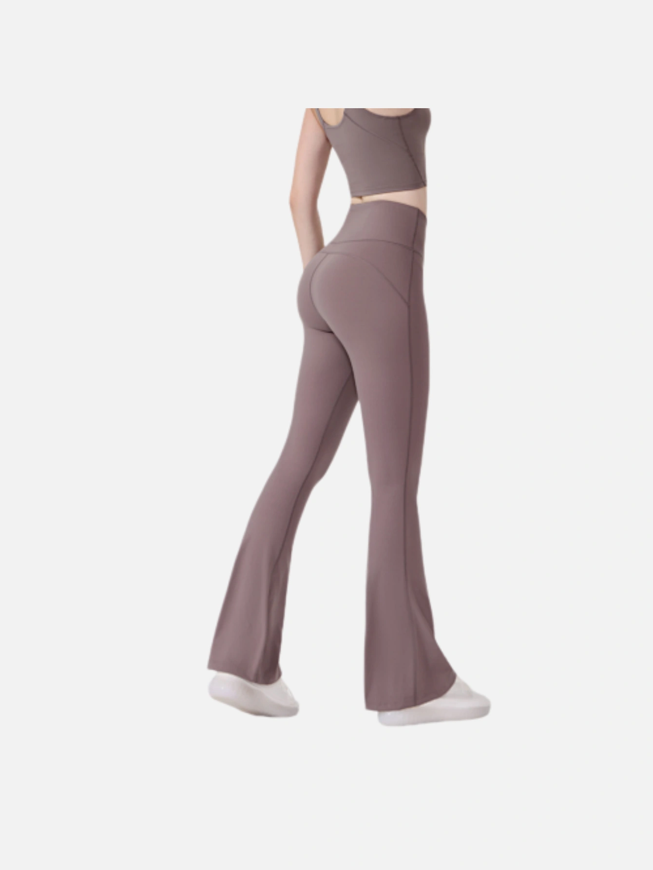 Women's High-Waist Split Flare Yoga Pants - Lulualo