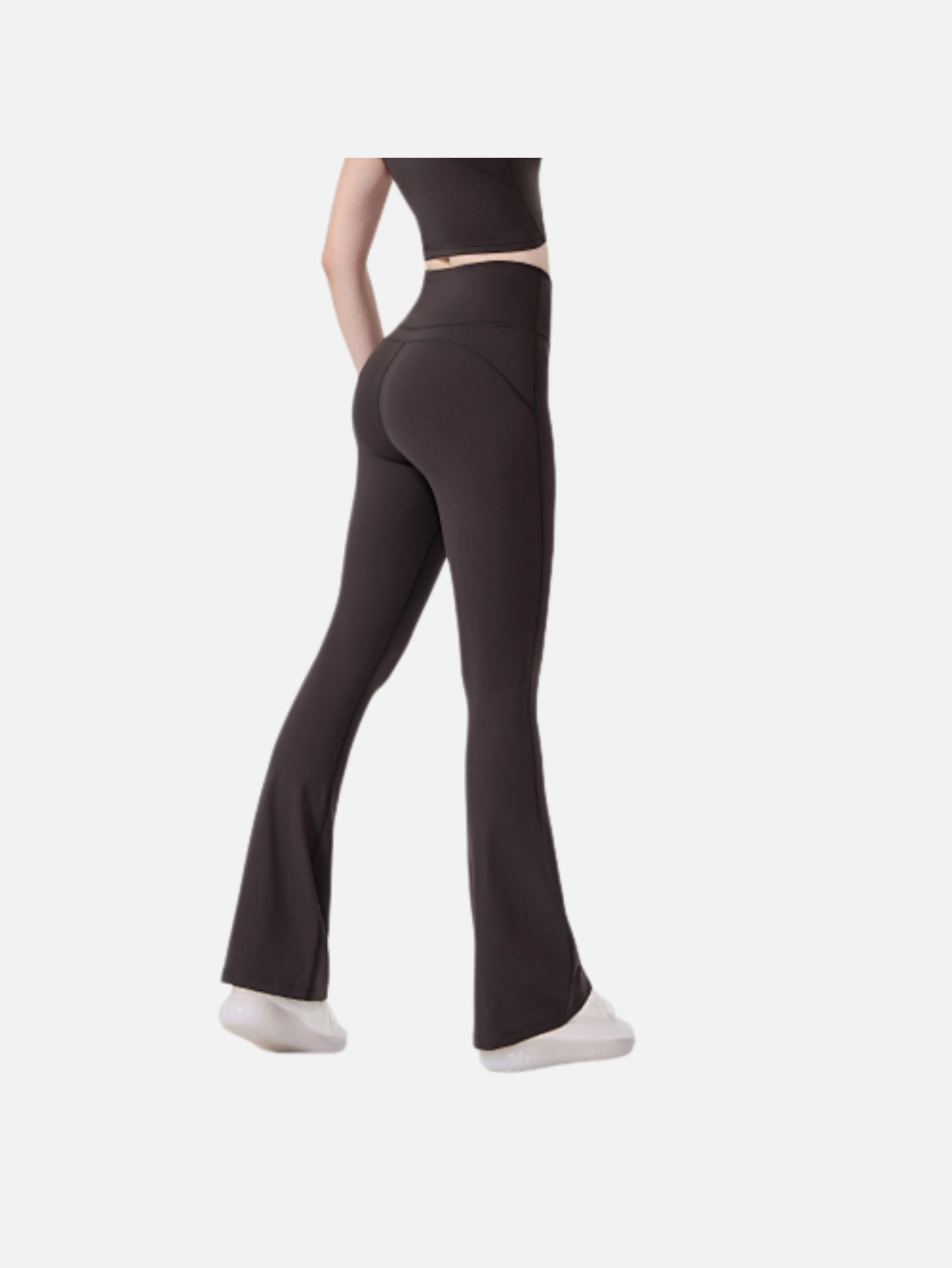 Women's High-Waist Split Flare Yoga Pants - Lulualo