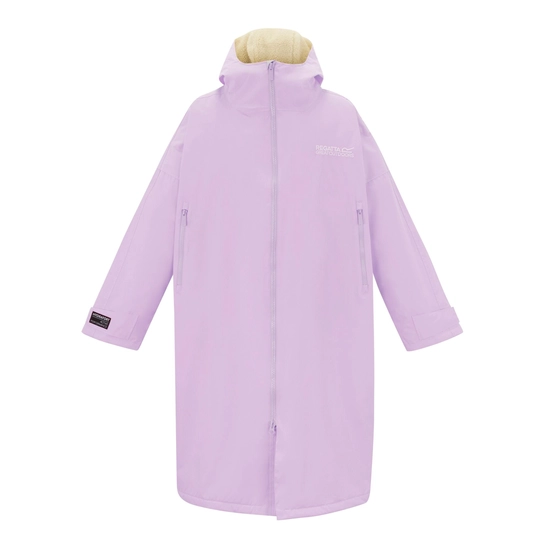 Adult Waterproof Changing Robe | Pansy Purple