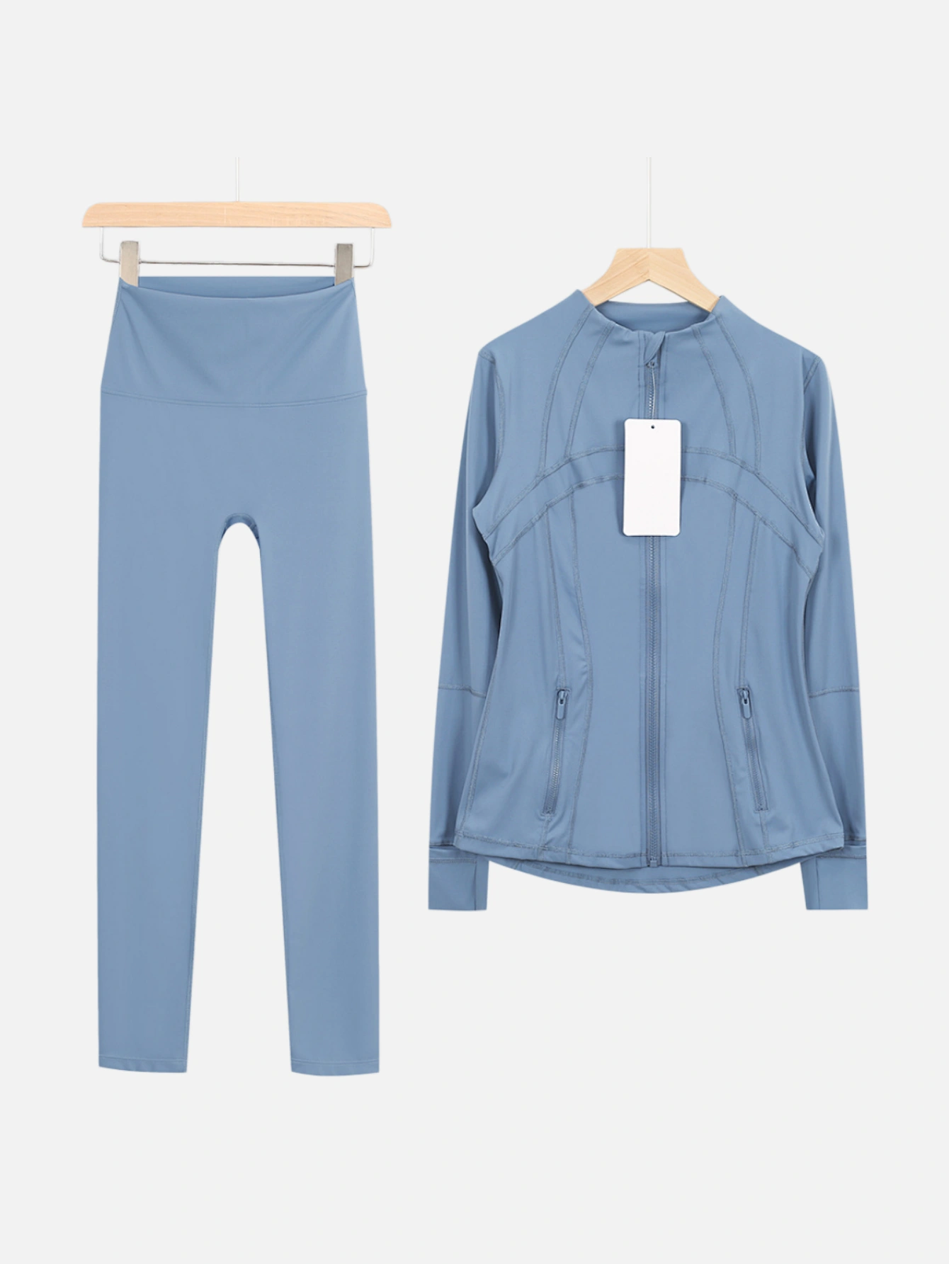 lululemon Zip-Up Jacket & High-Waist Slim Pants 2-Piece Set - Lulualo