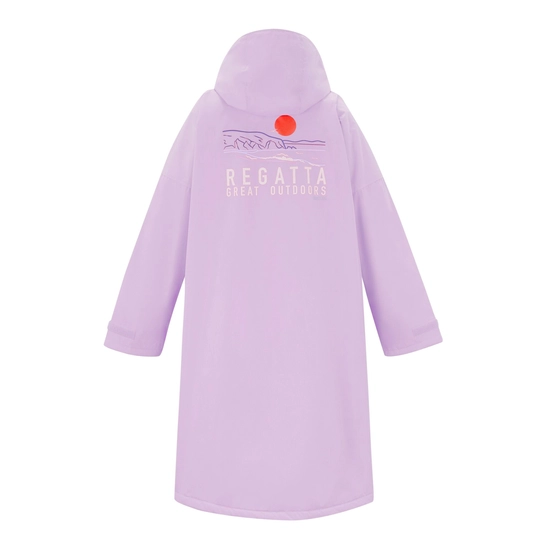 Adult Waterproof Changing Robe | Pansy Purple