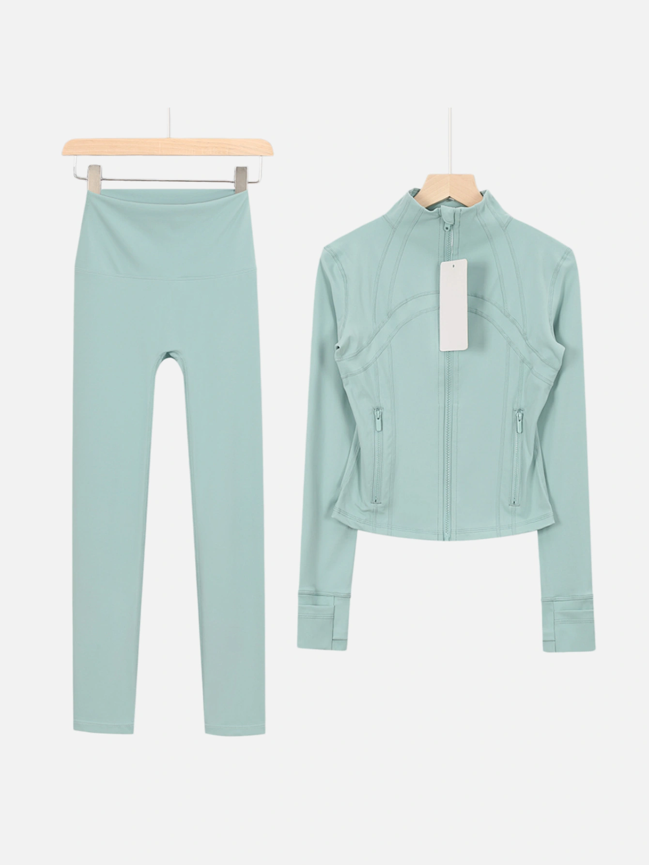 lululemon Cropped Zip-Up Jacket & High-Waist Slim Pants 2-Piece Set - Lulualo