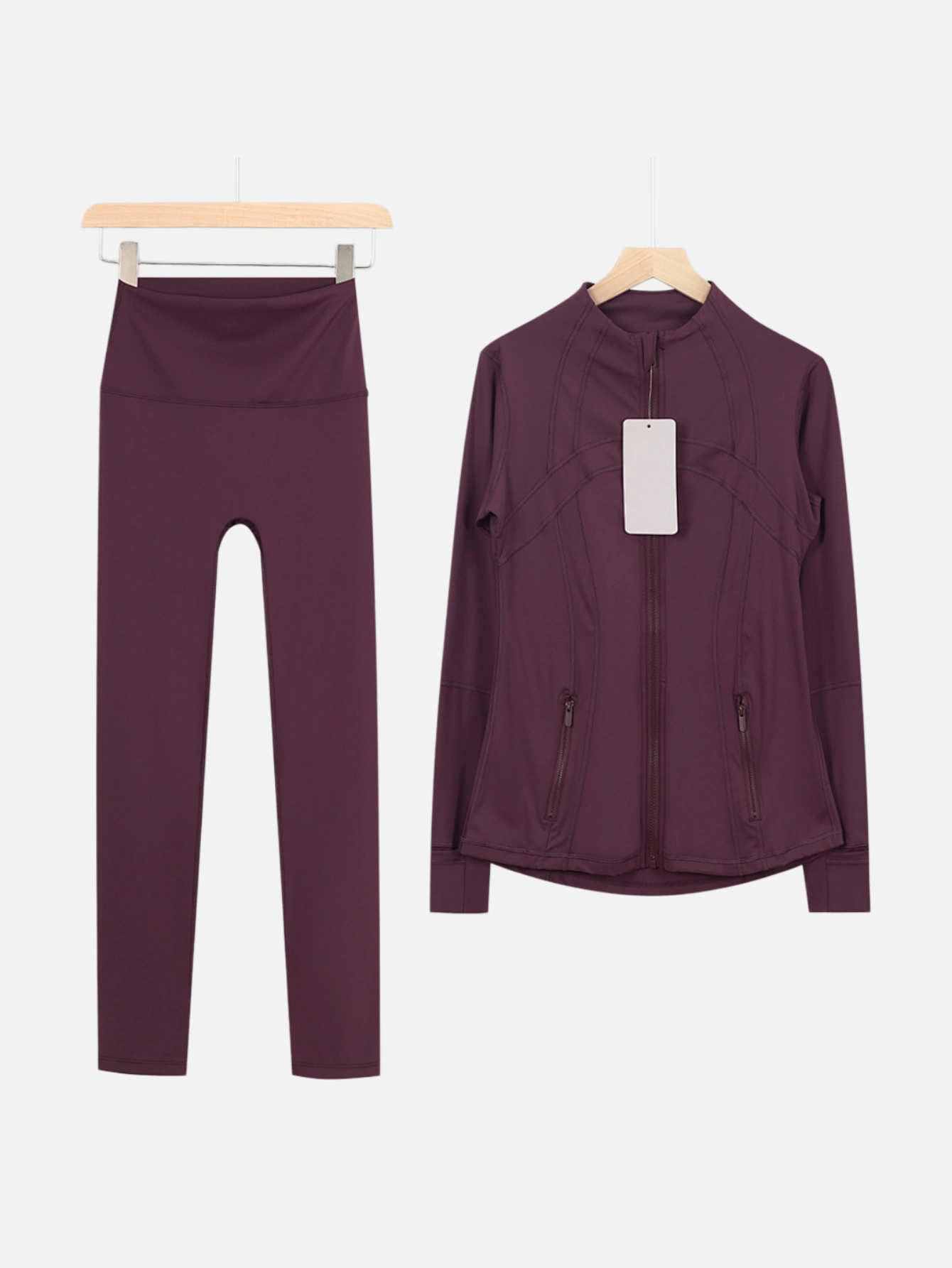 lululemon Zip-Up Jacket & High-Waist Slim Pants 2-Piece Set - Lulualo