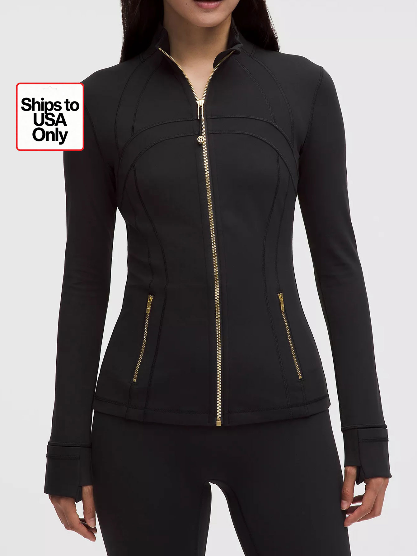 [Fast Ship From US Warehouse]High Elastic Full-Zip Athletic Running Yoga Jacket - Lulualo