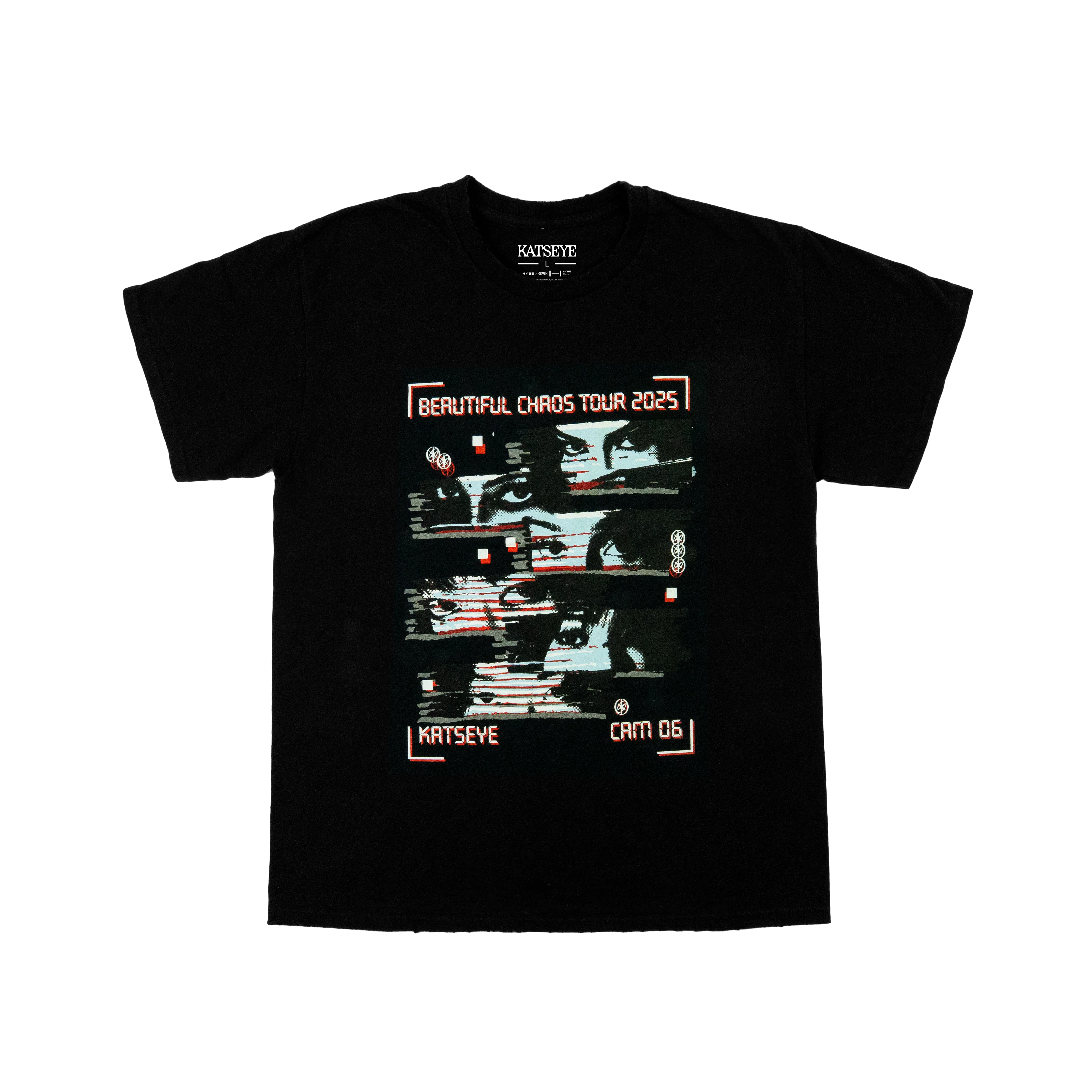 BEAUTIFUL CHAOS Distressed T-Shirt - KATSEYE MERCH​