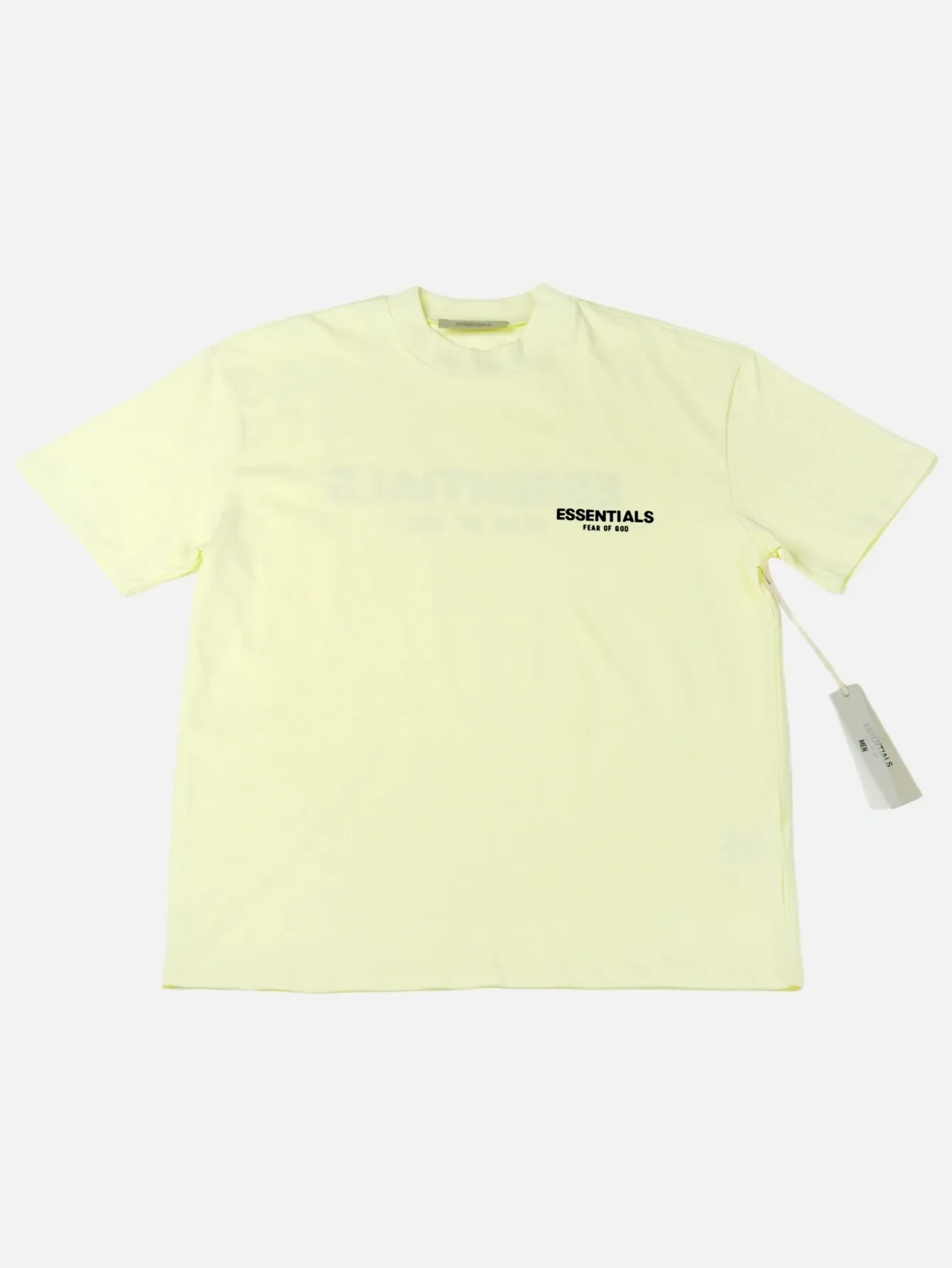 Essentials Wheat Double-Row Flocked T-Shirt | US Warehouse - Lulualo