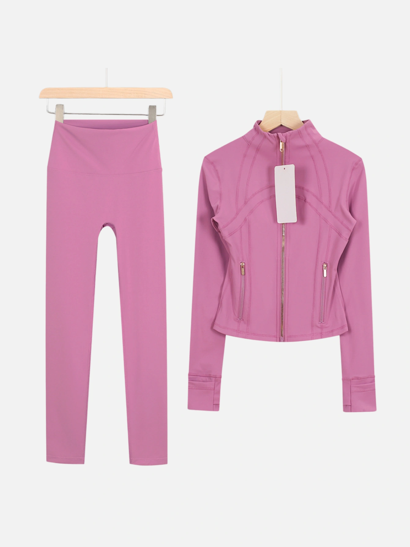 lululemon Cropped Zip-Up Jacket & High-Waist Slim Pants 2-Piece Set - Lulualo