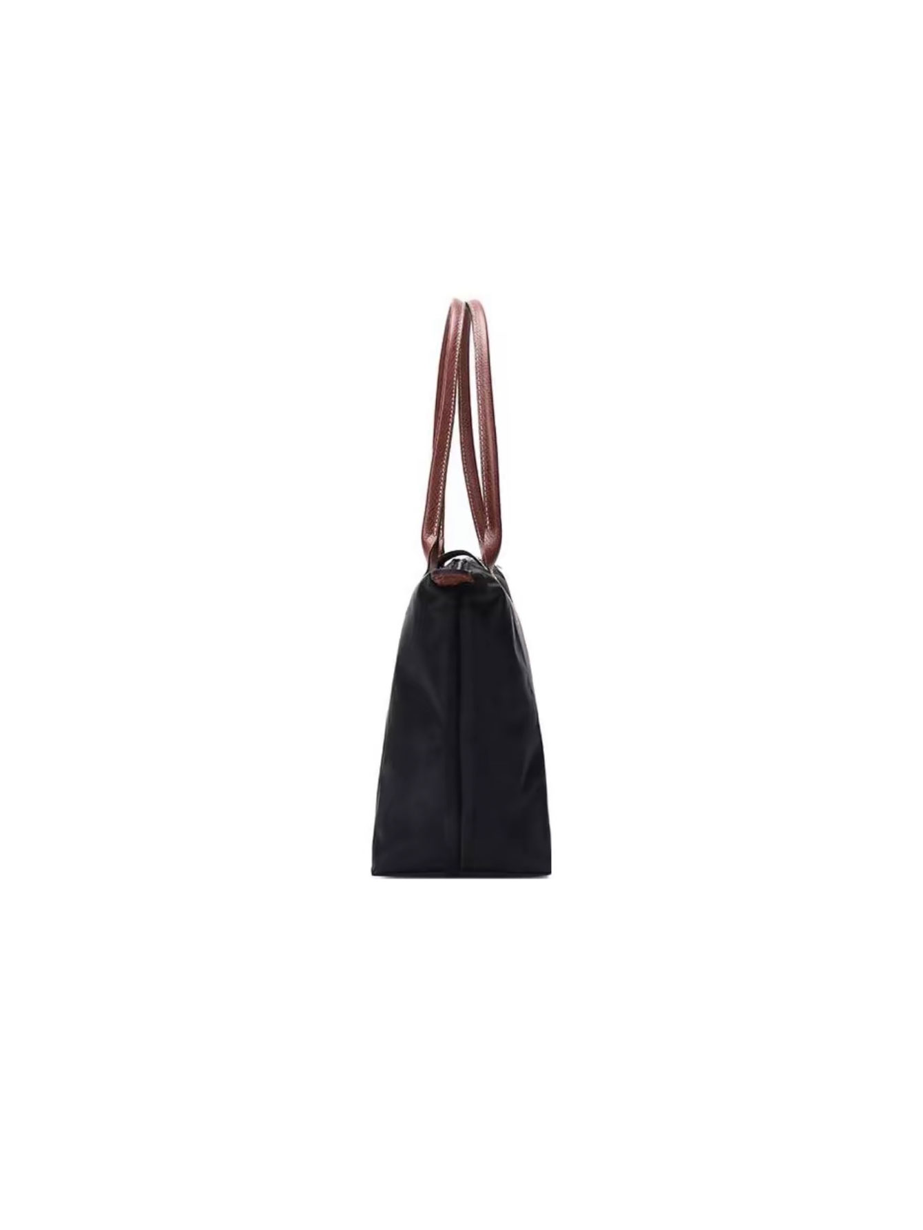 [Fast Ship From US Warehouse]Classic Leather Trim Nylon Tote Handbag - Lulualo