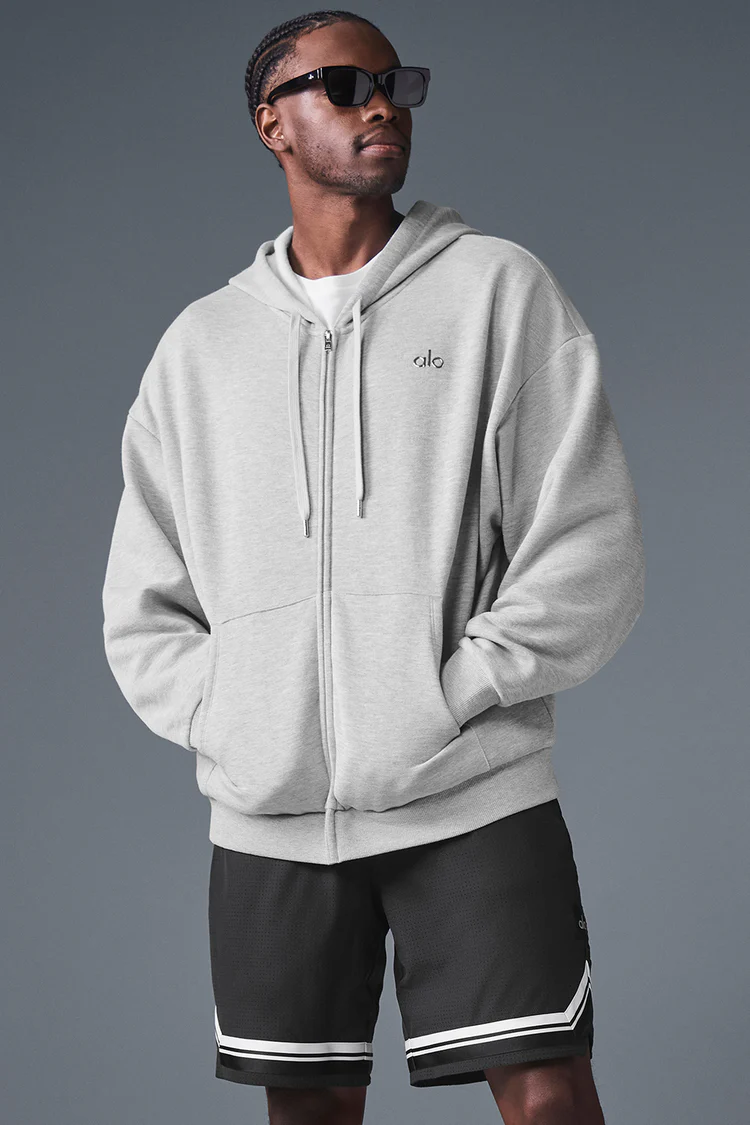 Lululemon Gray Full-Zip Hooded Jacket | US Warehouse - Lulualo