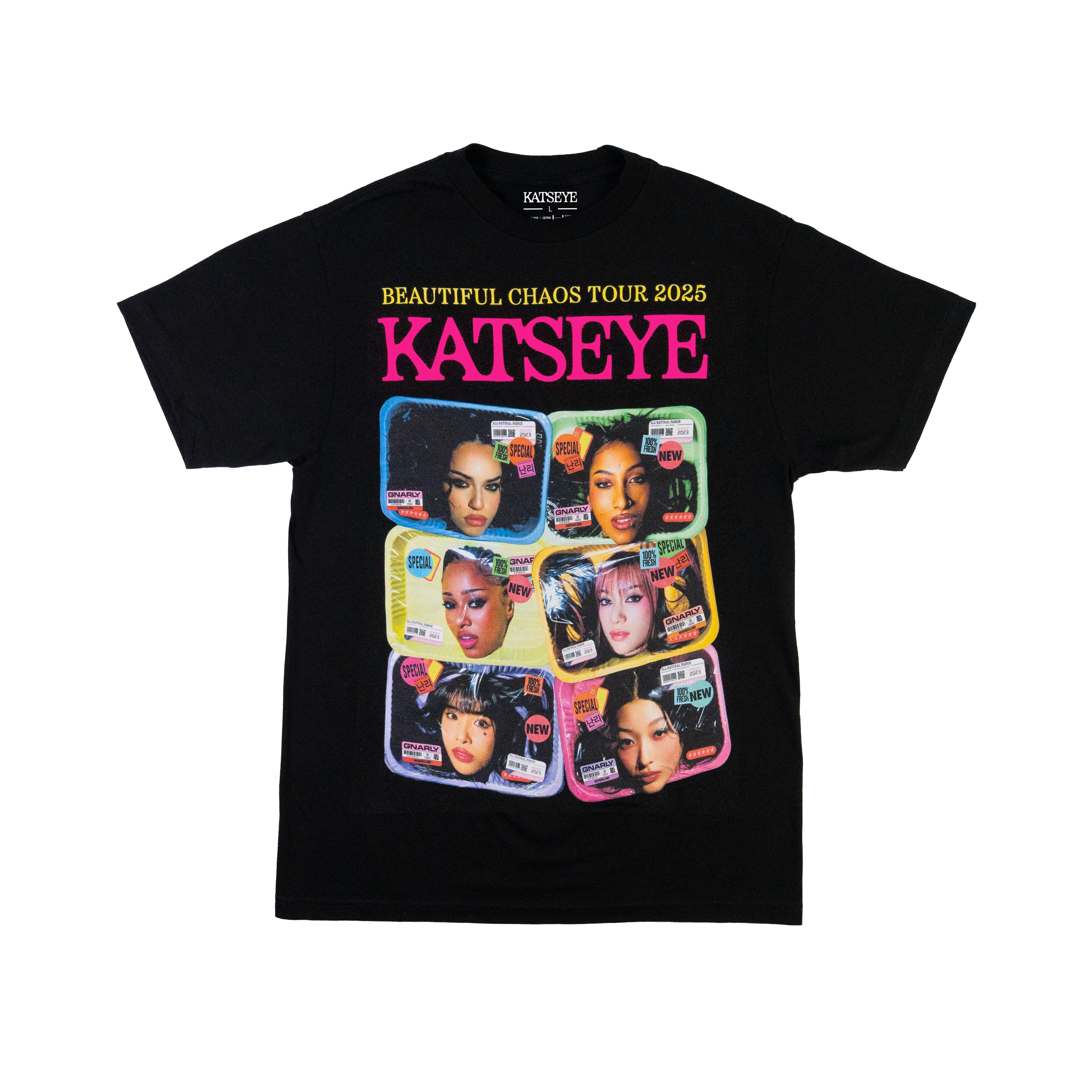 BEAUTIFUL CHAOS Routing T-Shirt (Black) - KATSEYE MERCH​